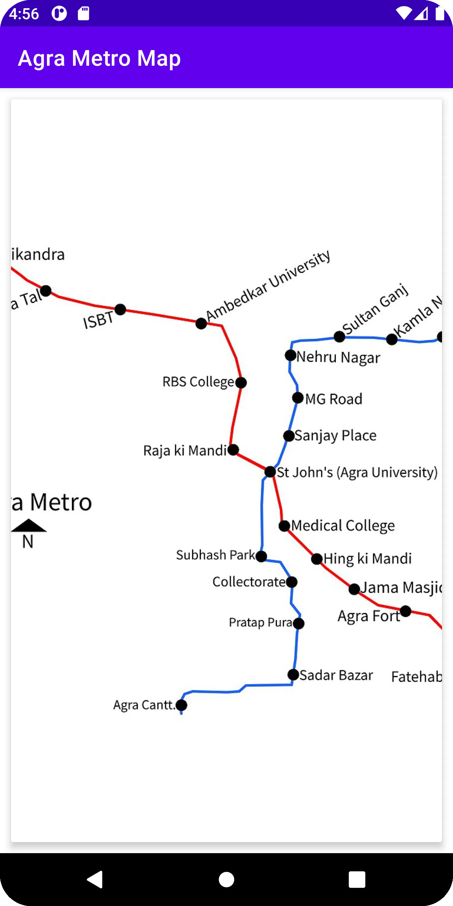 Agra Metro Map | Indus Appstore | Screenshot