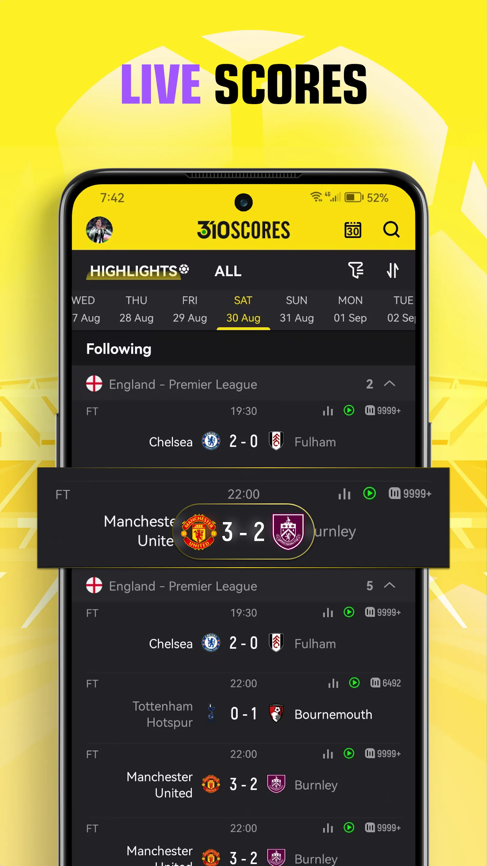 310Scores: Live Scores & News | Indus Appstore | Screenshot