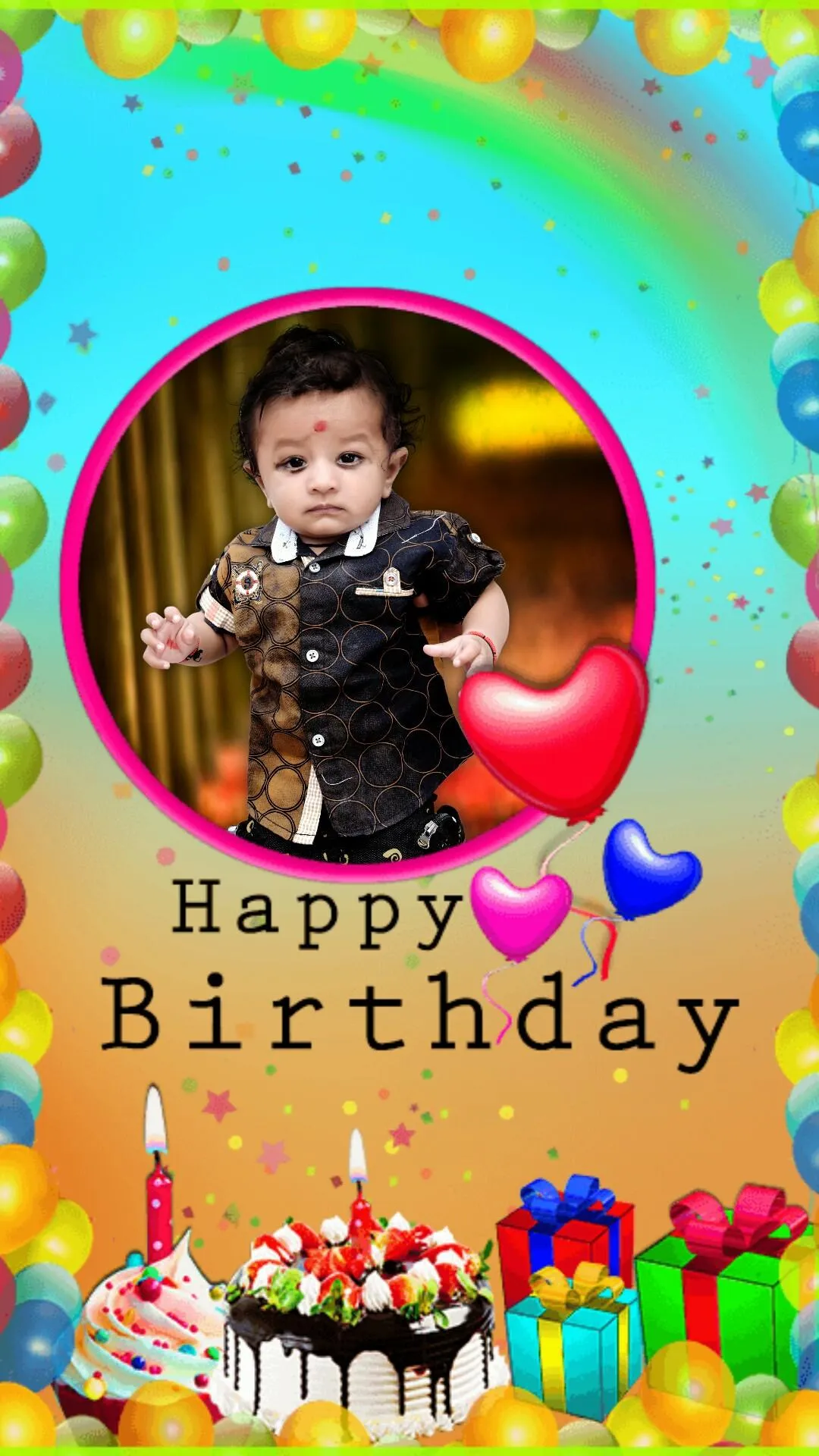 Birthday Photo Frame | Indus Appstore | Screenshot