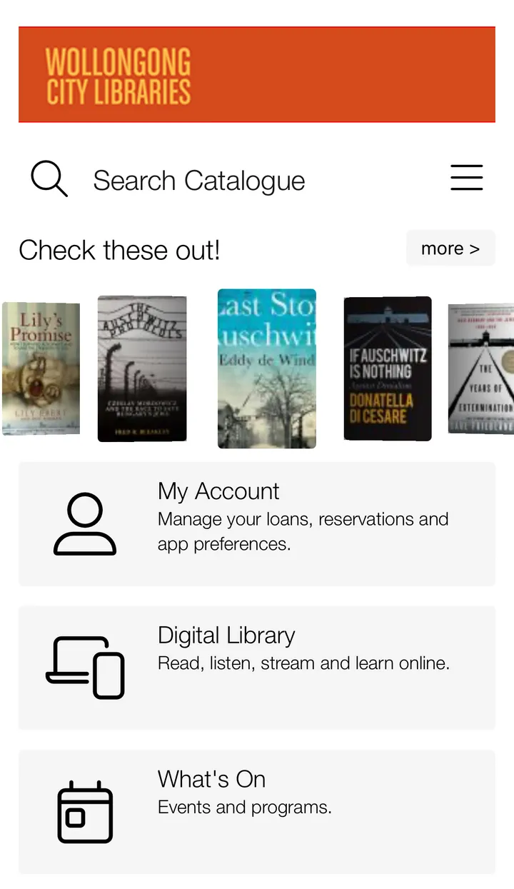 Wollongong City Libraries | Indus Appstore | Screenshot