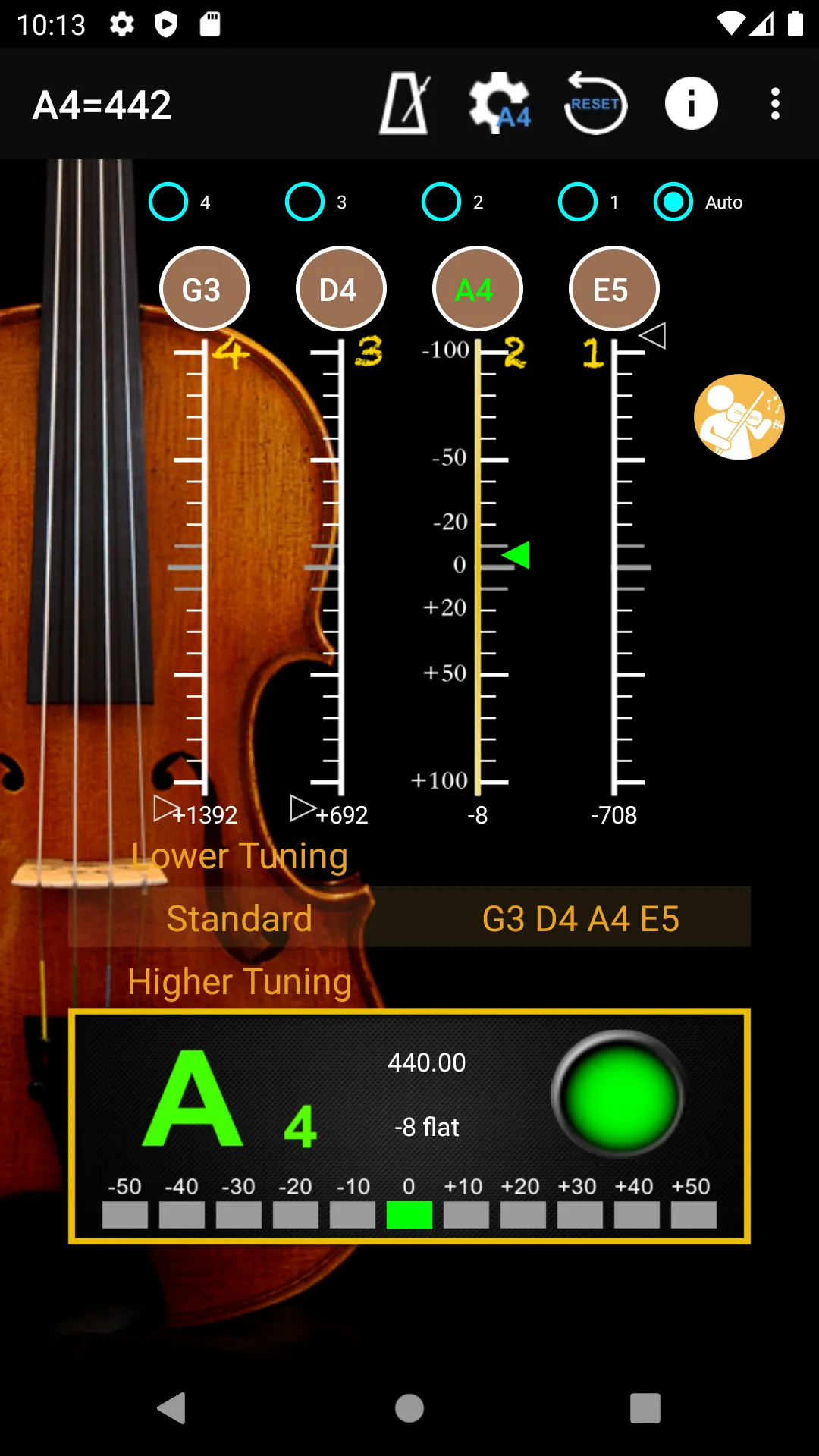 ViolinTuner - Tuner for Violin | Indus Appstore | Screenshot