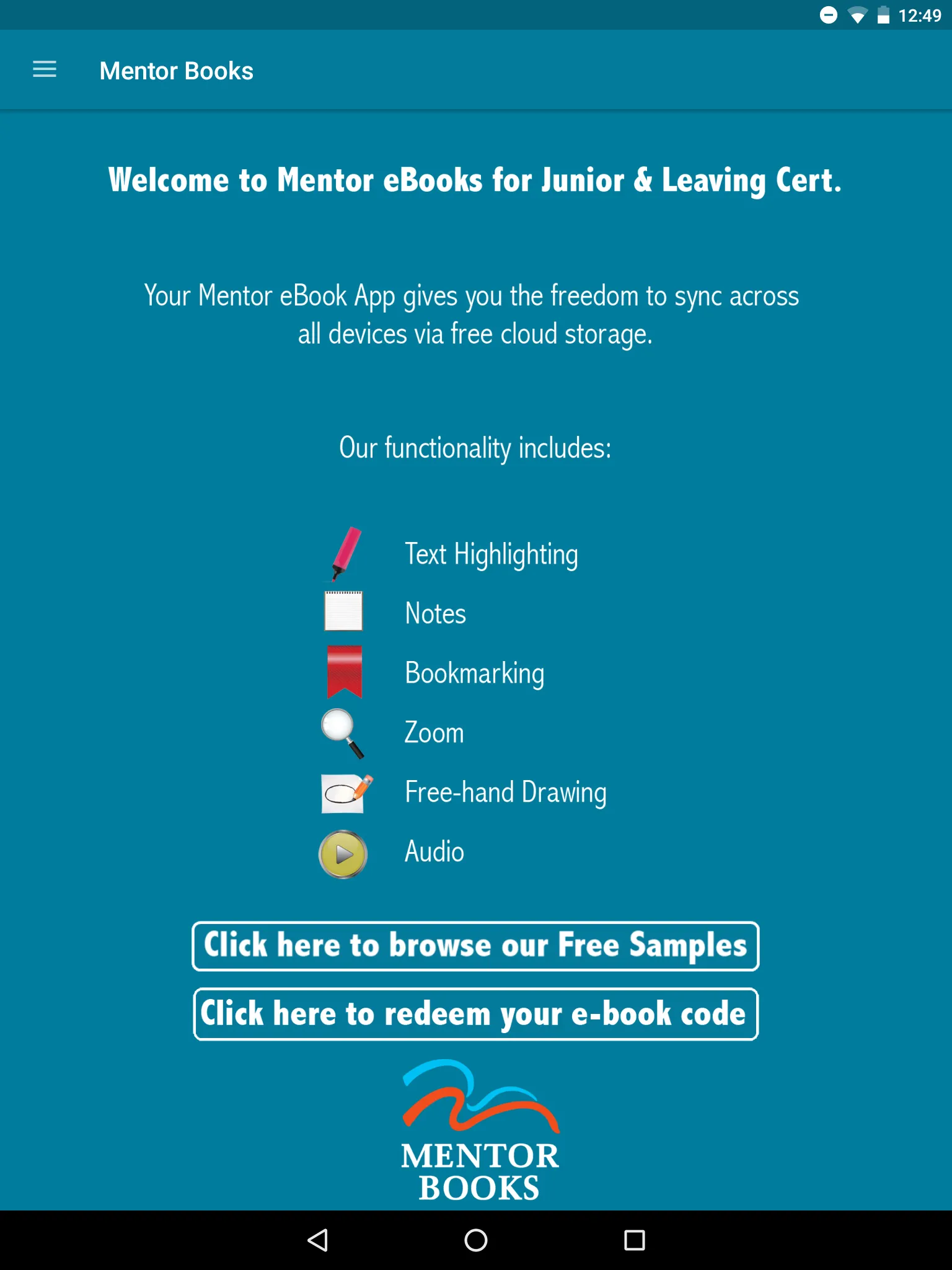 Mentor eBooks | Indus Appstore | Screenshot