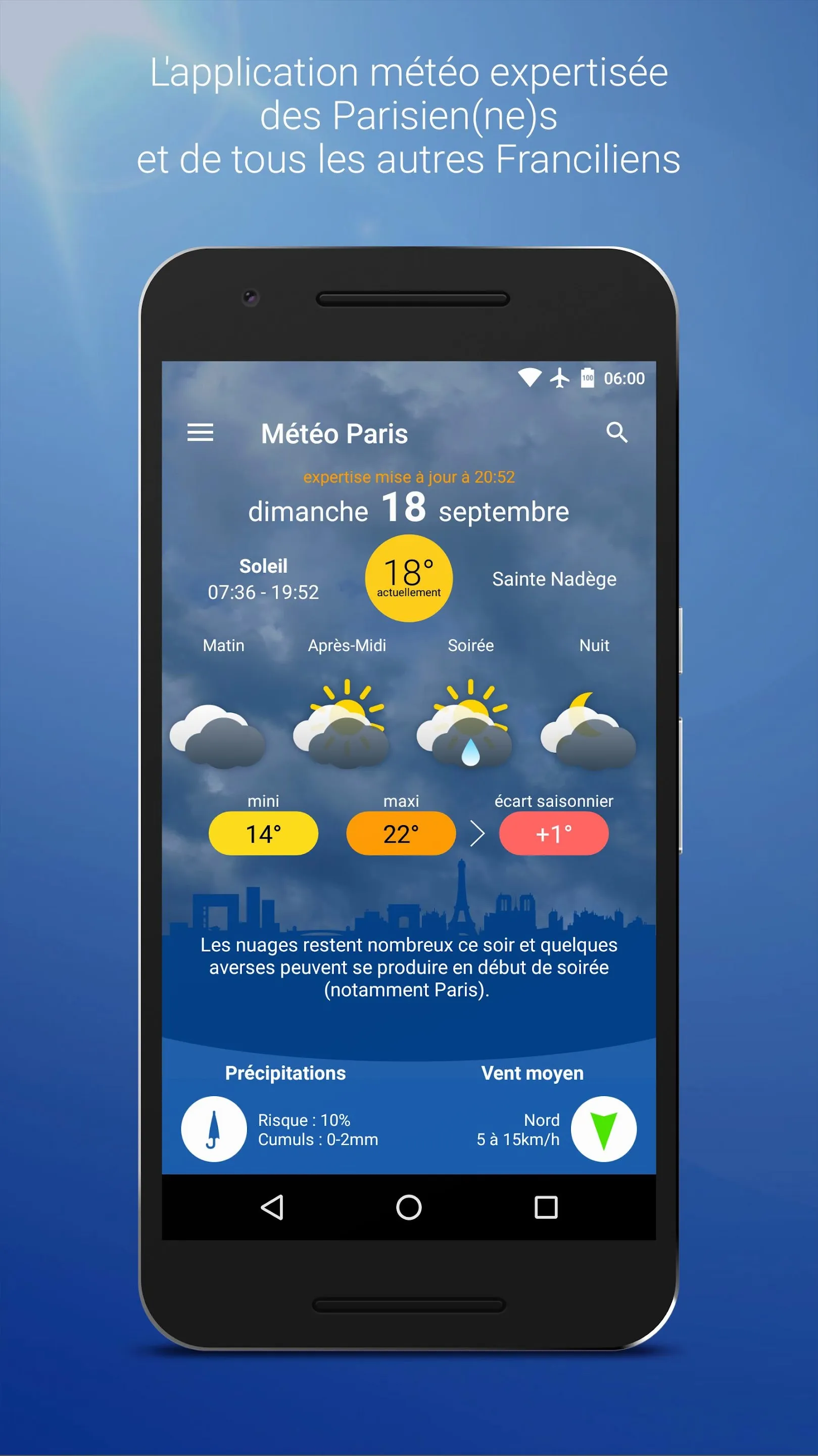 Météo Paris | Indus Appstore | Screenshot