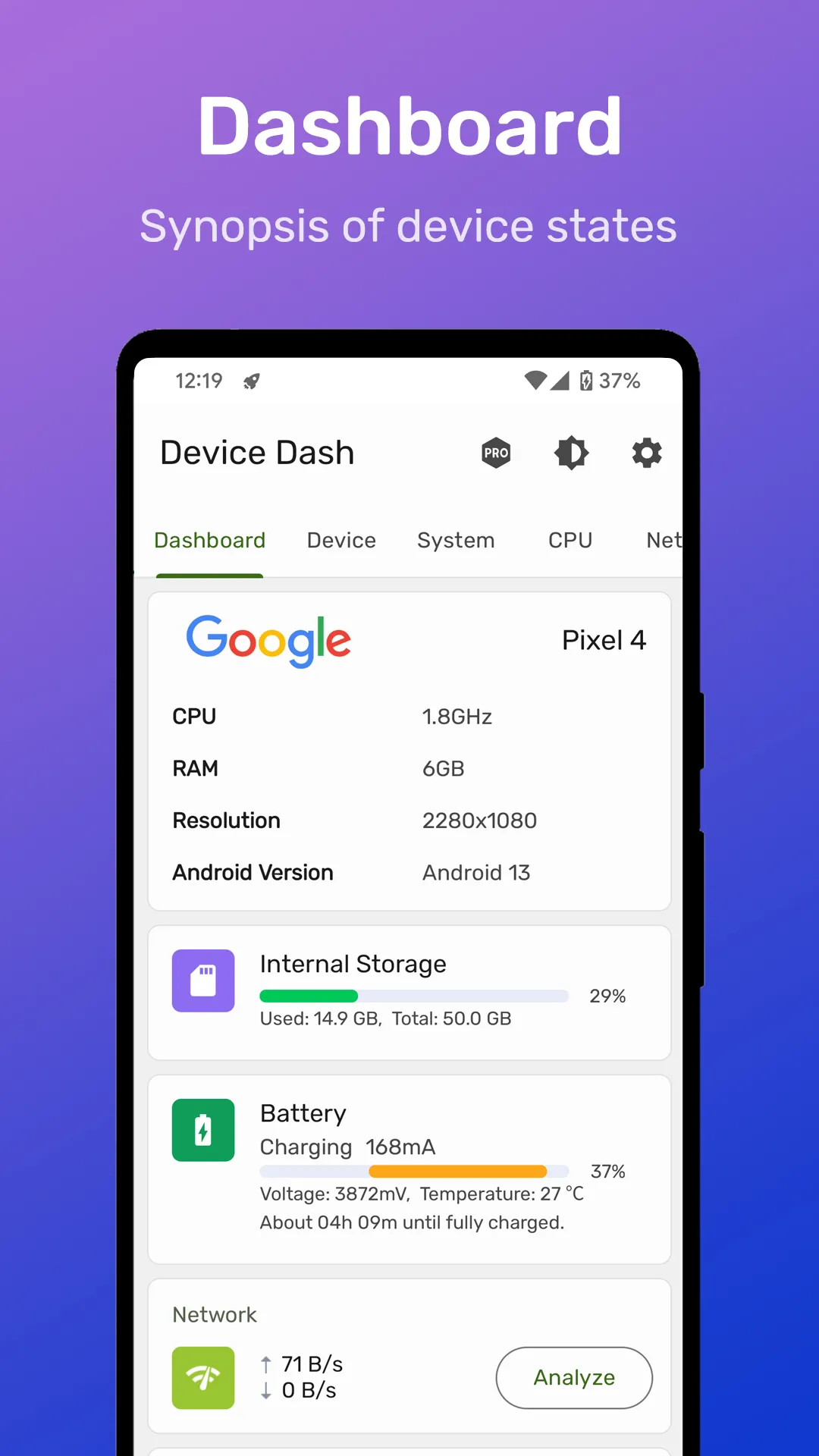 Device Dash - View device info | Indus Appstore | Screenshot