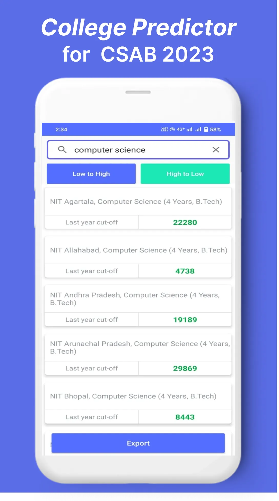 CSAB Counselling NIT IIIT GFTI | Indus Appstore | Screenshot