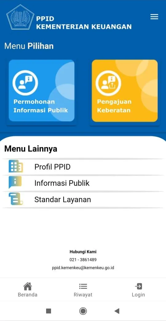 PPID Kementerian Keuangan | Indus Appstore | Screenshot