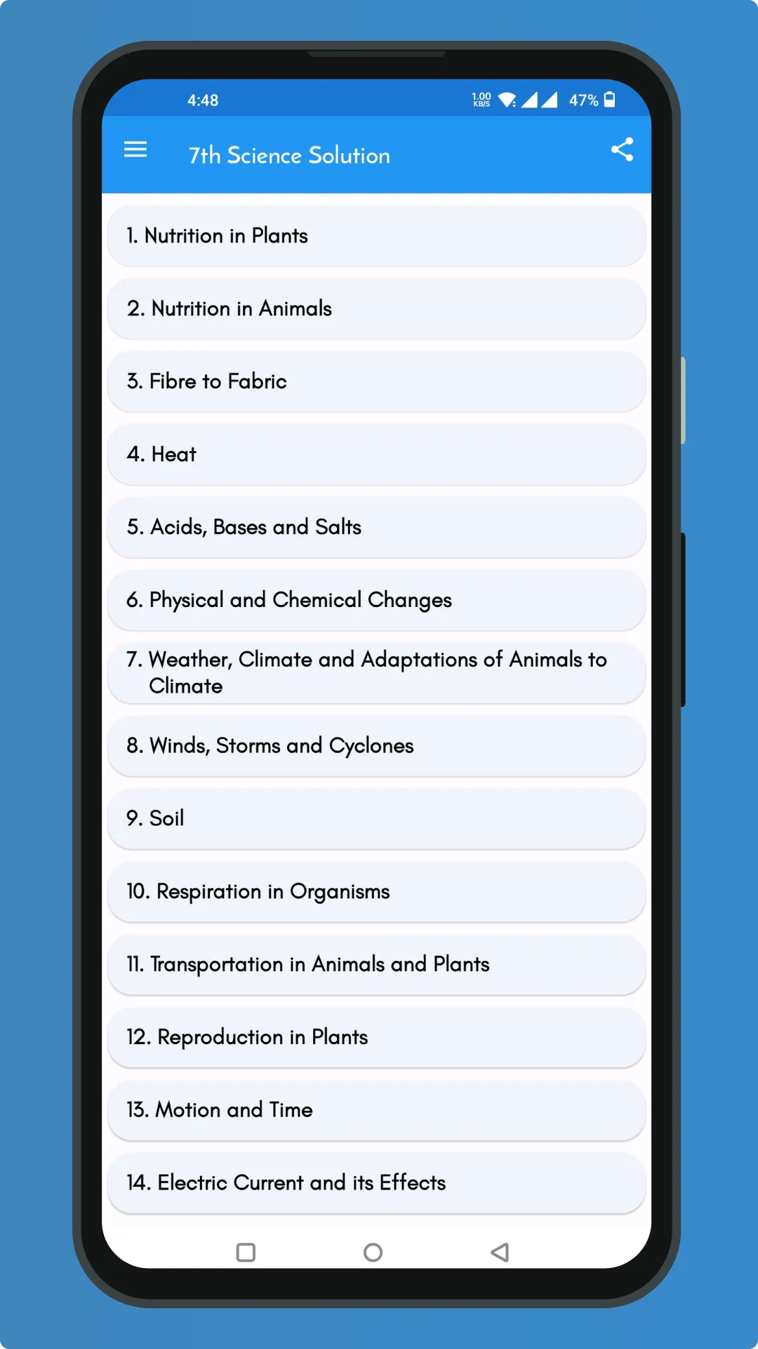 Class 7 Science NCERT Solution | Indus Appstore | Screenshot