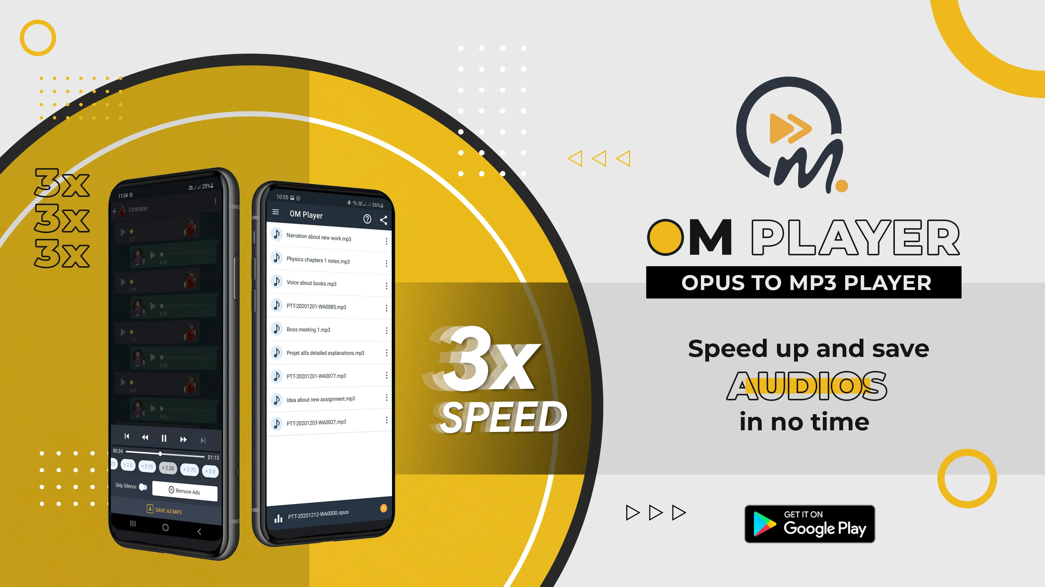 Opus to Mp3 | OM Player I Save | Indus Appstore | Screenshot