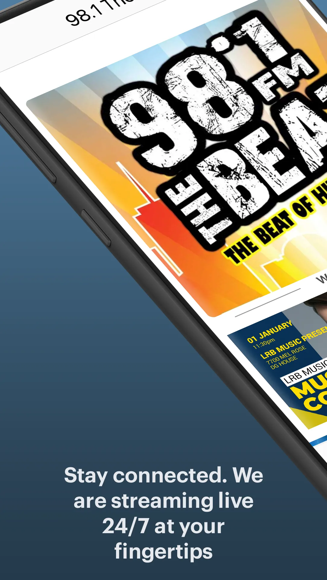 98.1 The Beat | Indus Appstore | Screenshot