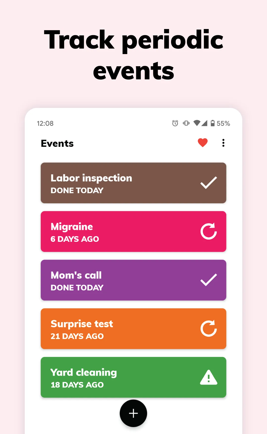 Periodically: Event Logger | Indus Appstore | Screenshot