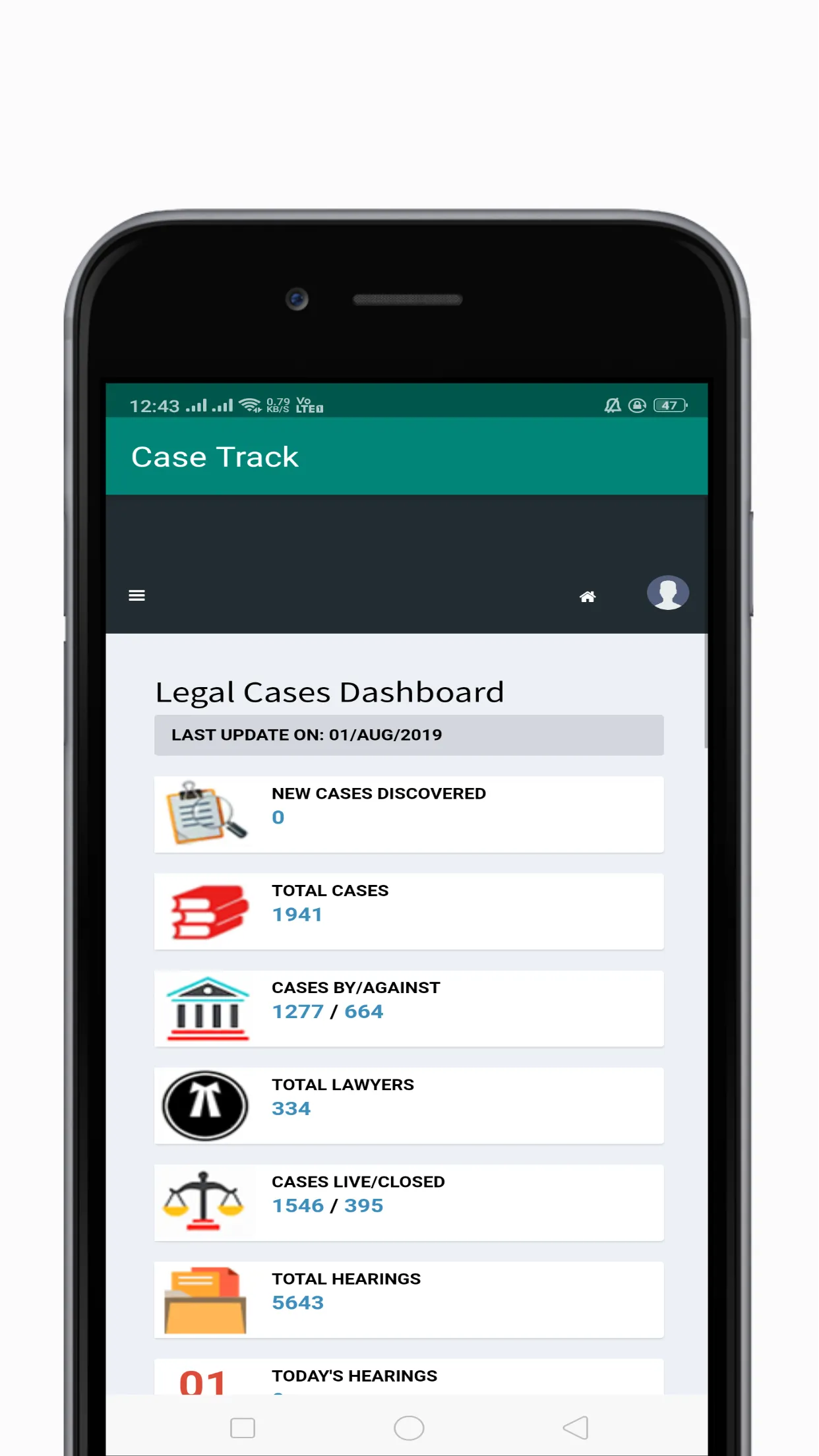 CaseTrack | Indus Appstore | Screenshot