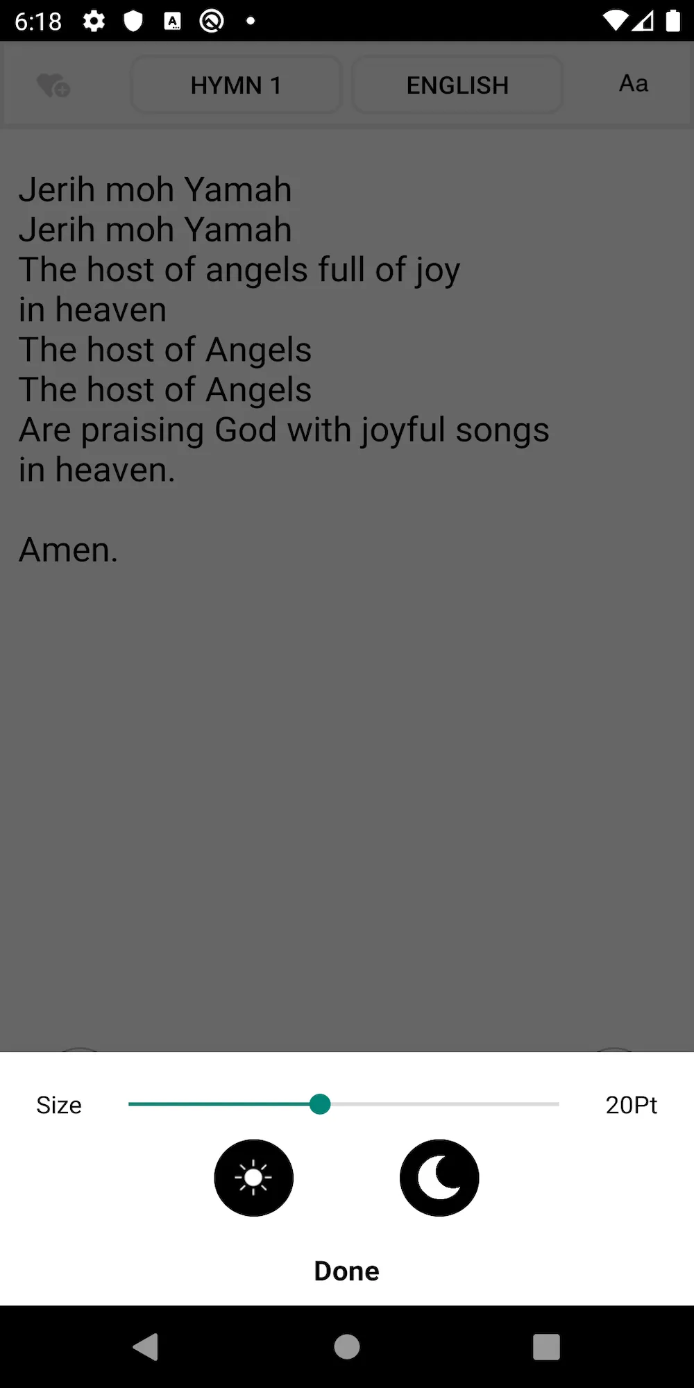 CCC NAP Hymns | Indus Appstore | Screenshot