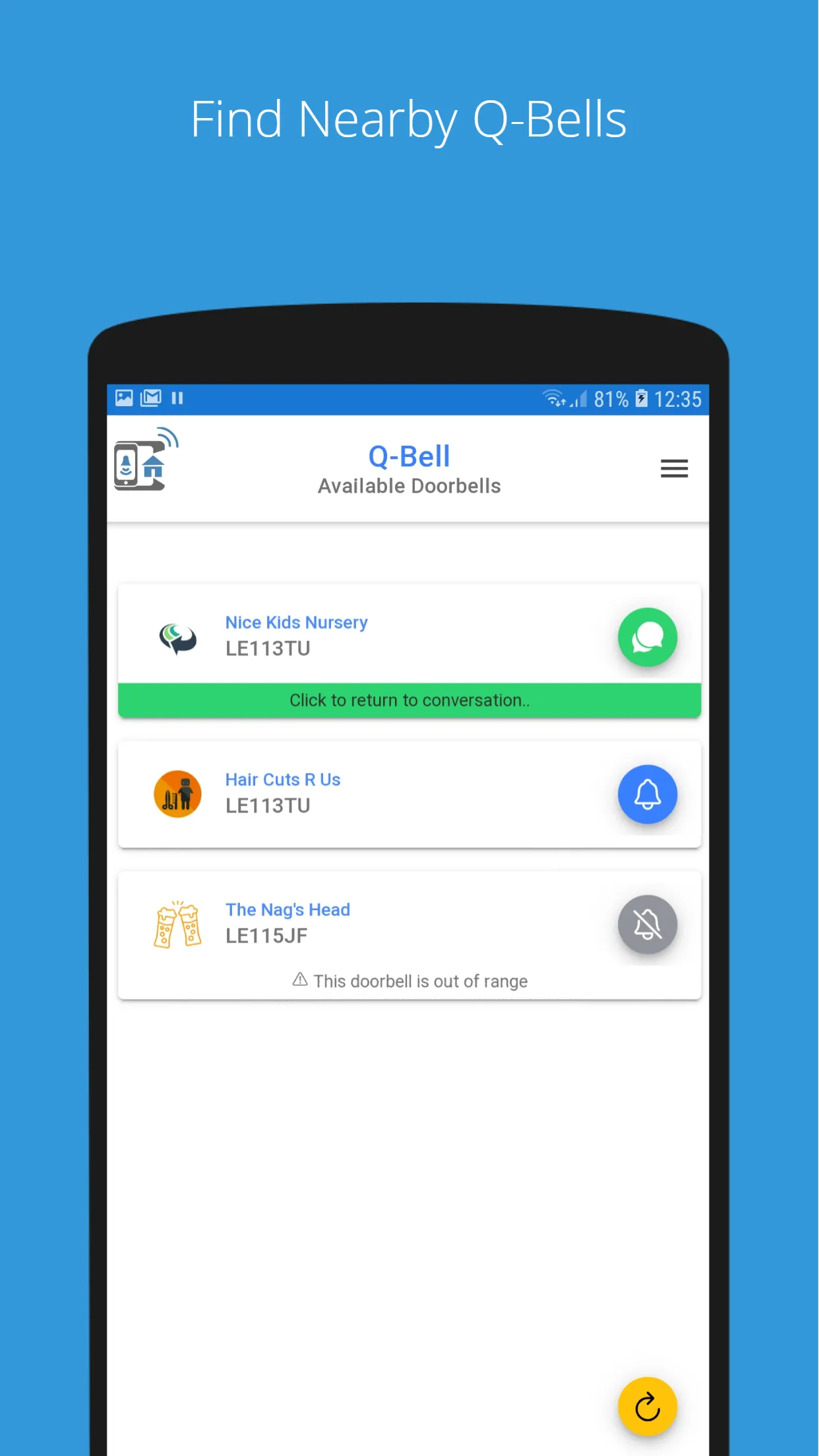 Q-Bell | Indus Appstore | Screenshot