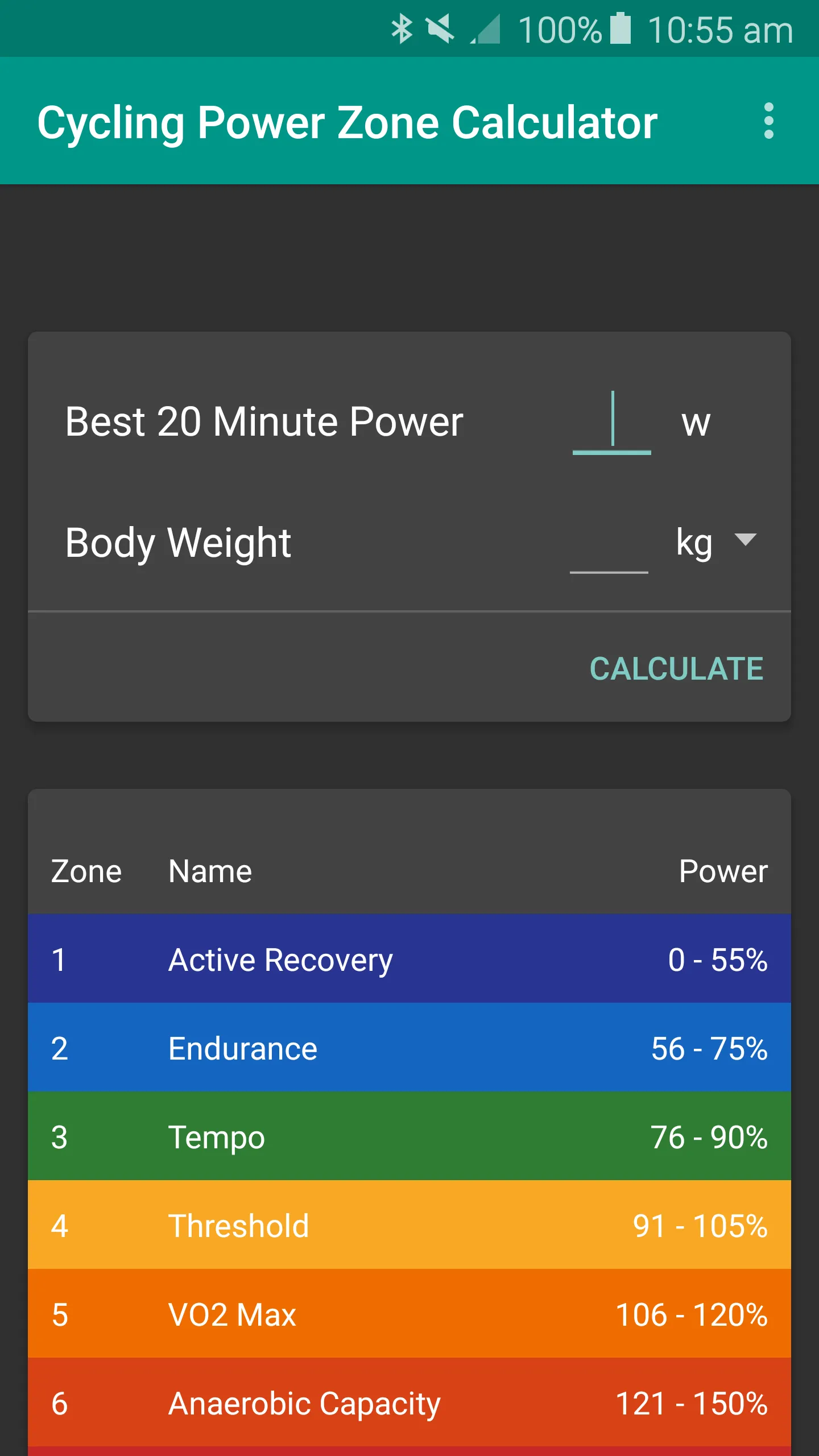 Cycling Power Zones | Indus Appstore | Screenshot