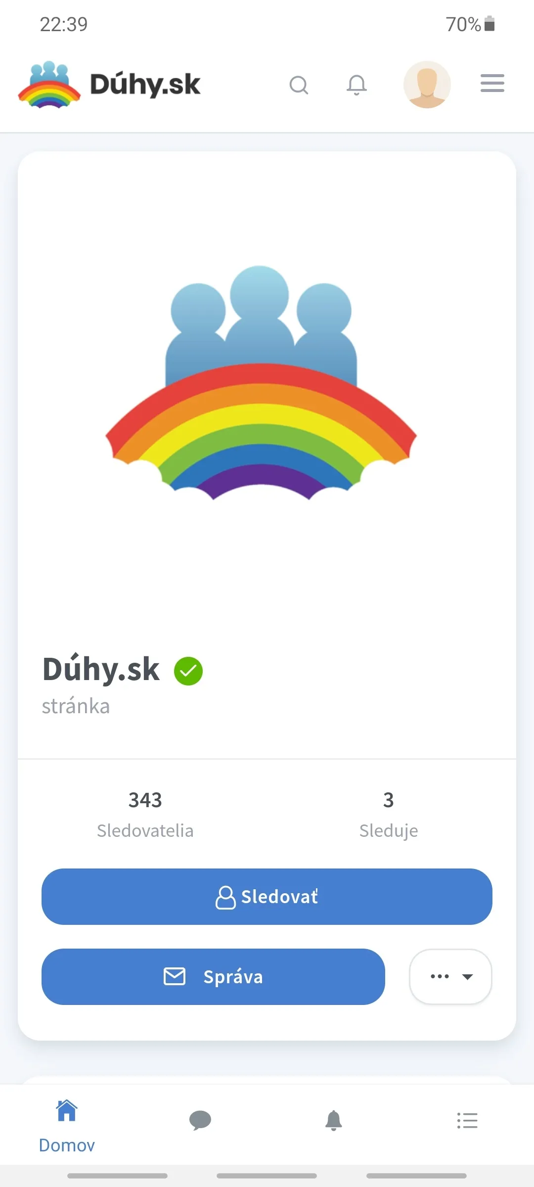 Dúhy.sk - LGBT+ sociálna sieť | Indus Appstore | Screenshot