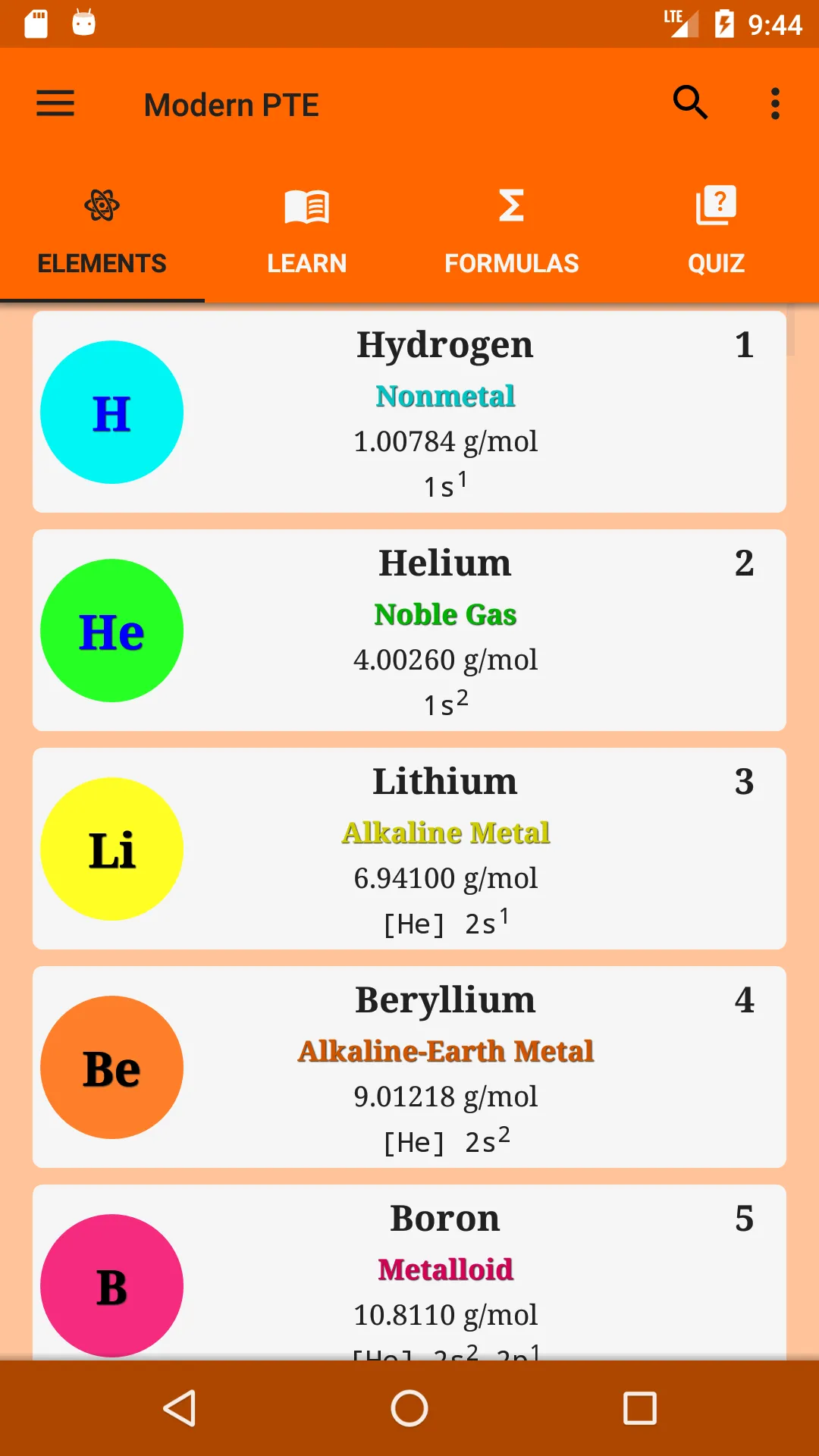 Periodic Table of the Elements | Indus Appstore | Screenshot