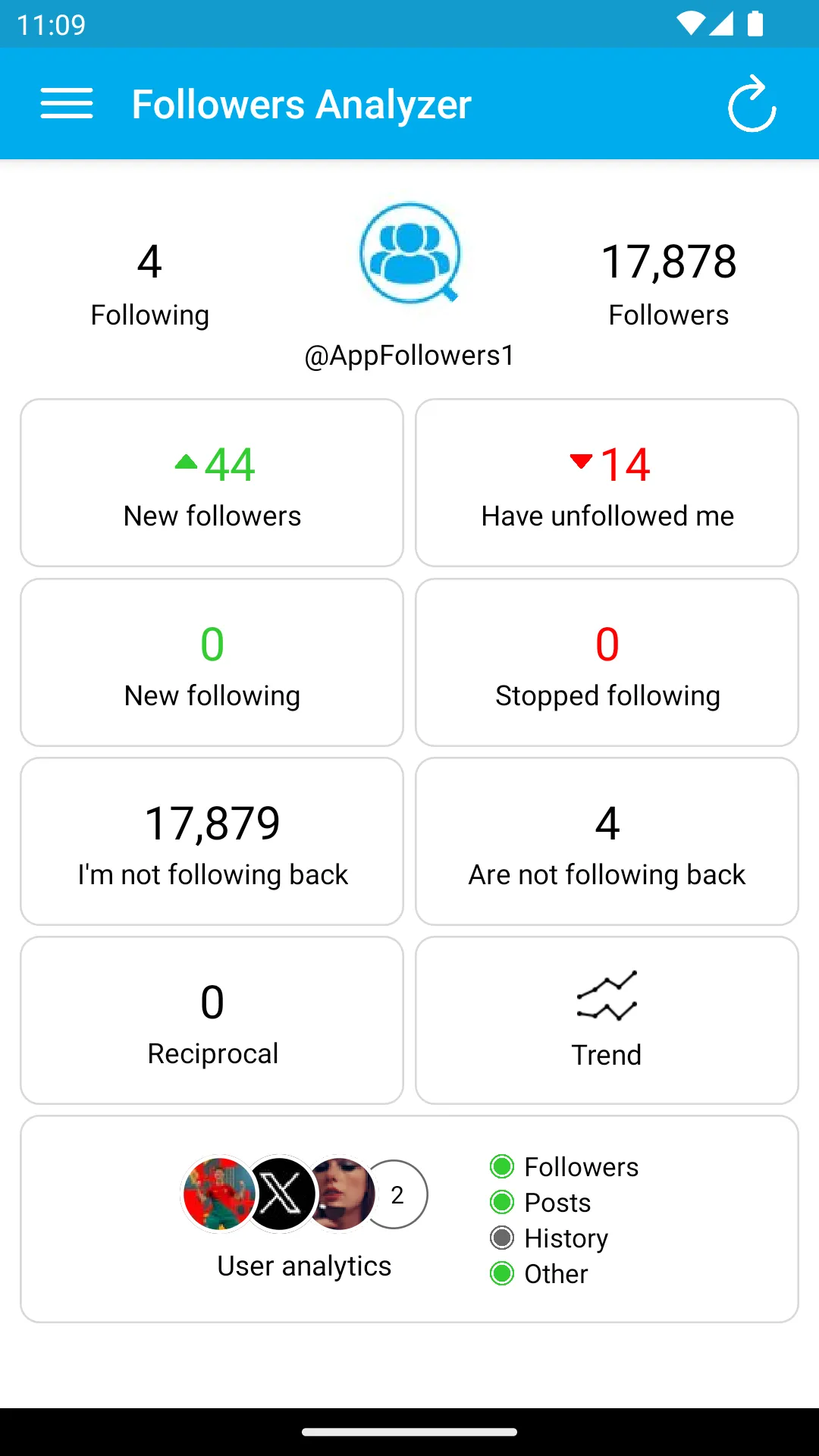 Followers Analyzer for Twitter | Indus Appstore | Screenshot