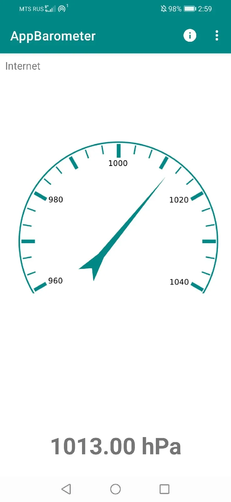 Barometer Atmospheric Pressure | Indus Appstore | Screenshot