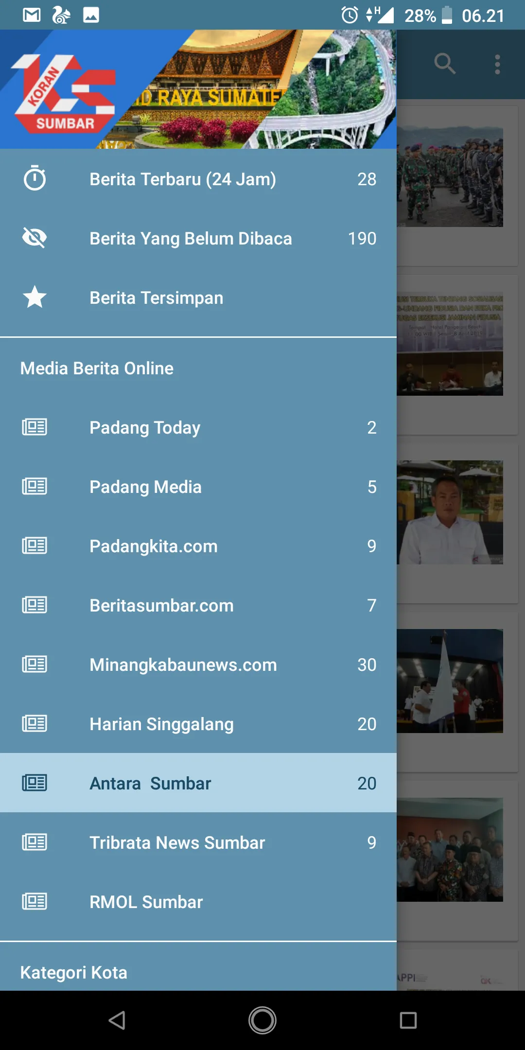 Koran Sumbar : Berita Sumatera | Indus Appstore | Screenshot
