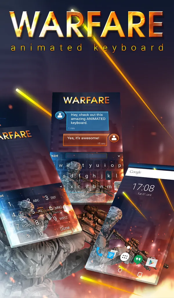 Warfare Keyboard Wallpaper HD | Indus Appstore | Screenshot