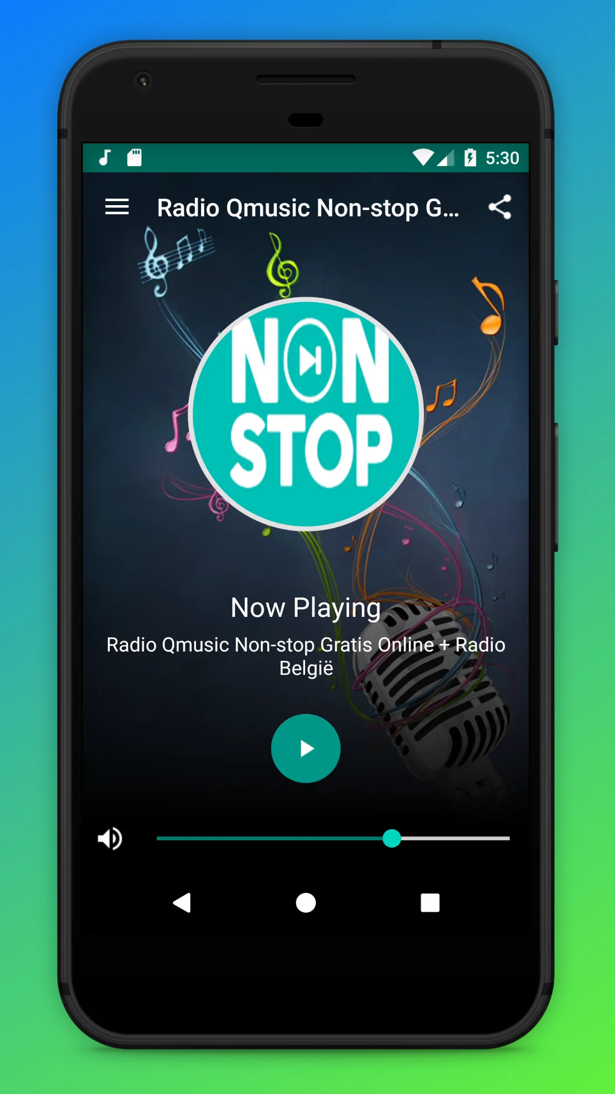 Qmusic Non Stop Radio Online | Indus Appstore | Screenshot