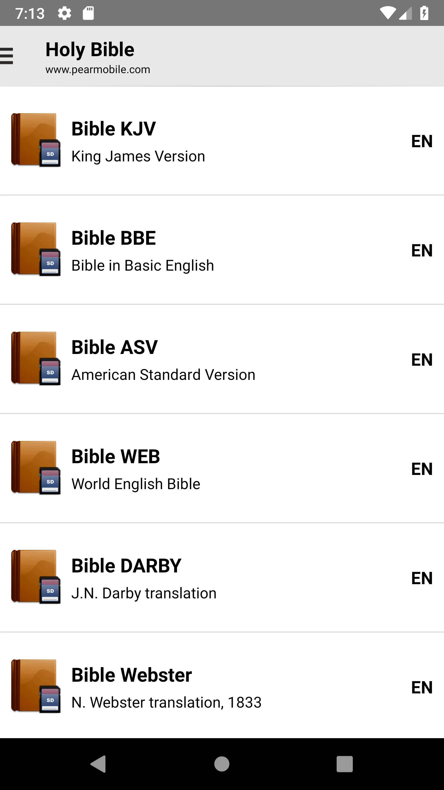 Bible: KJV, BBE, ASV, WEB, LSG | Indus Appstore | Screenshot