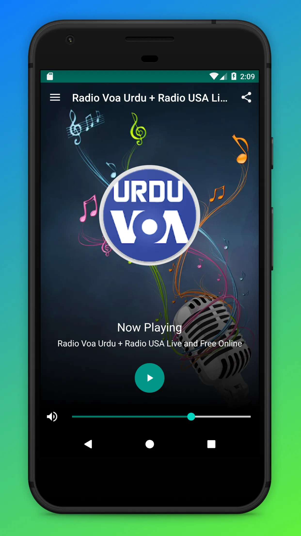 Voa Urdu Radio Live App FM USA | Indus Appstore | Screenshot