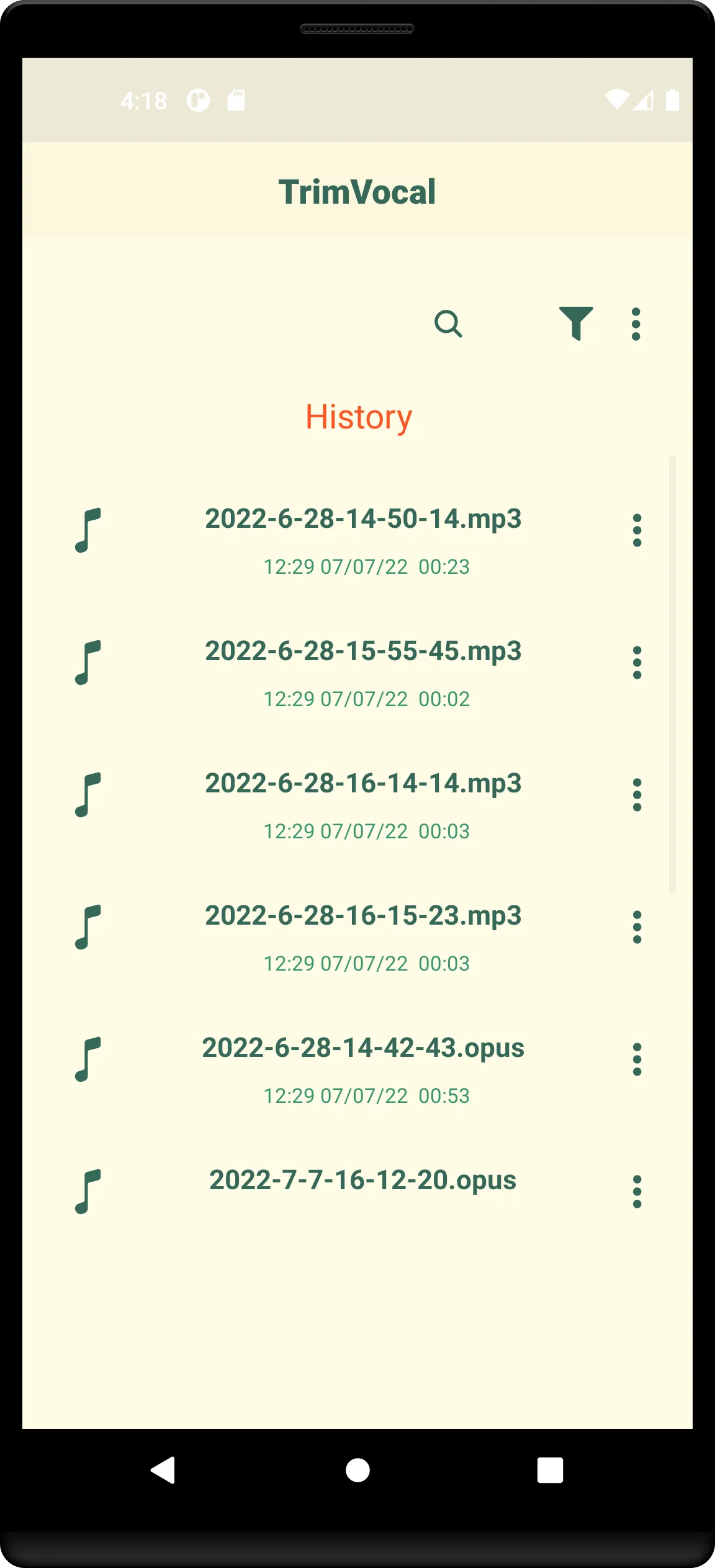 TrimVocal - Cut voice message | Indus Appstore | Screenshot