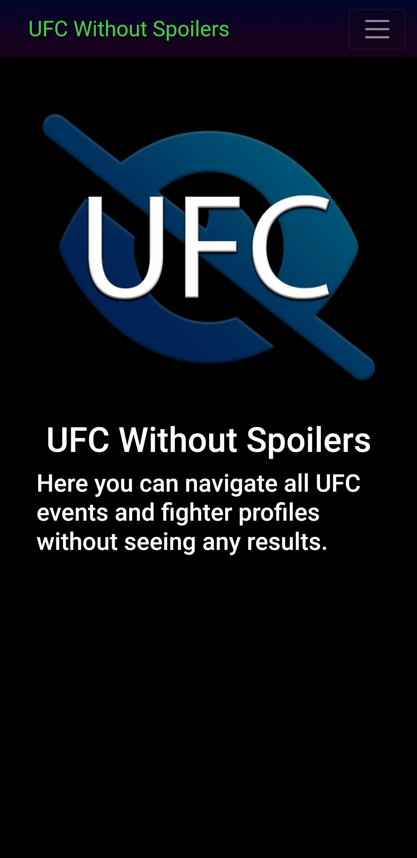 UFC Without Spoilers | Indus Appstore | Screenshot