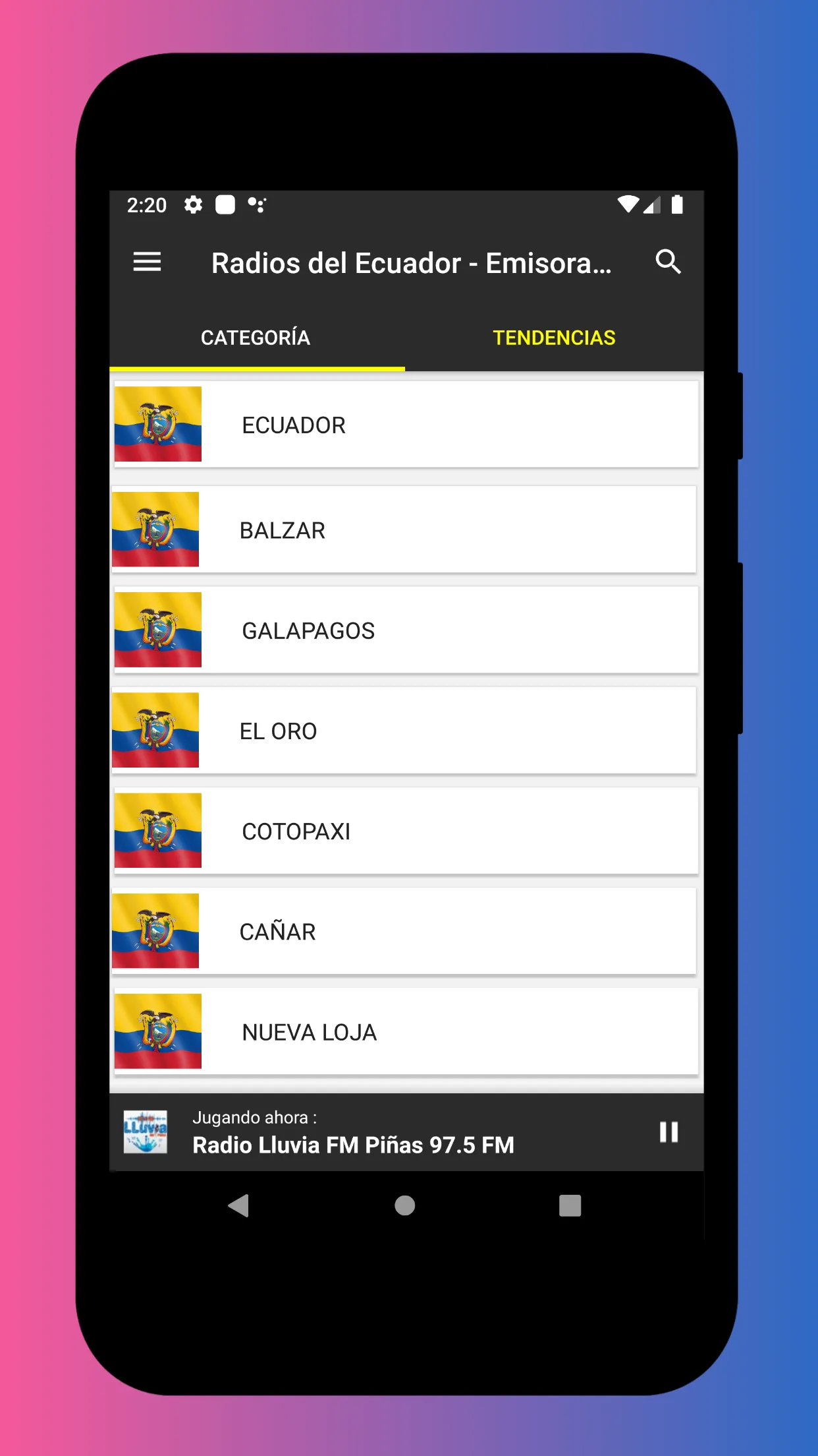 Radio Ecuador - Internet Radio | Indus Appstore | Screenshot