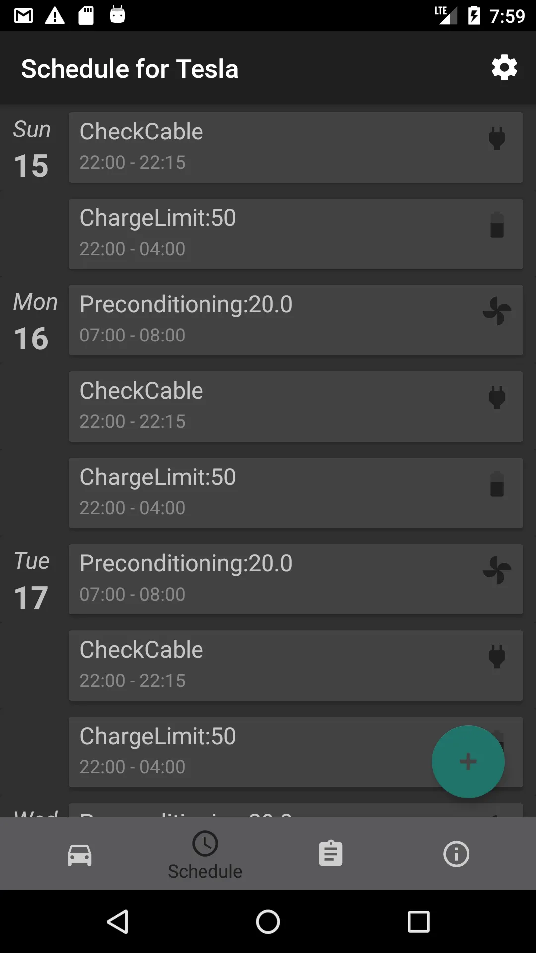 Schedule for Tesla | Indus Appstore | Screenshot