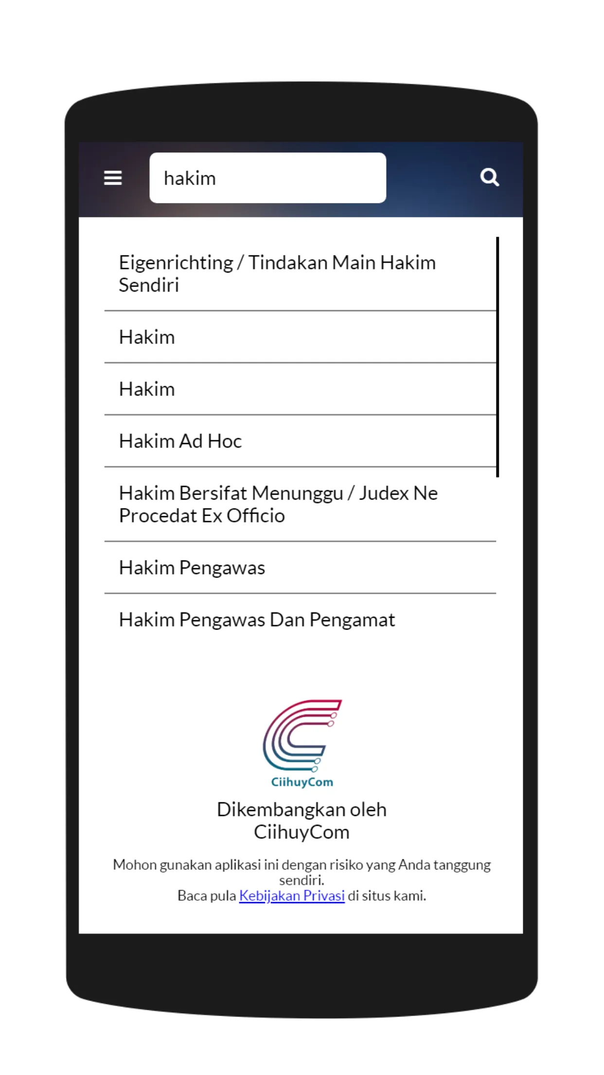 Kamus Istilah Hukum & Politik | Indus Appstore | Screenshot