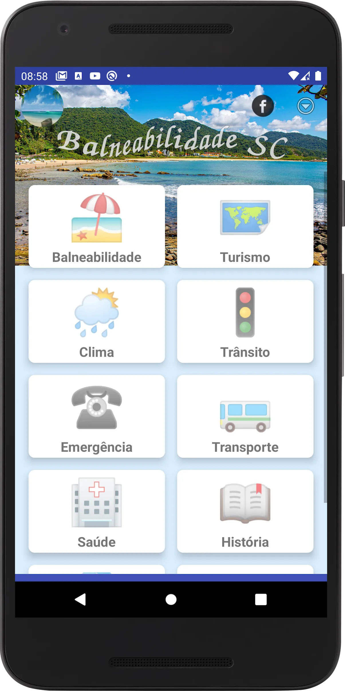 Balneabilidade Praias SC | Indus Appstore | Screenshot