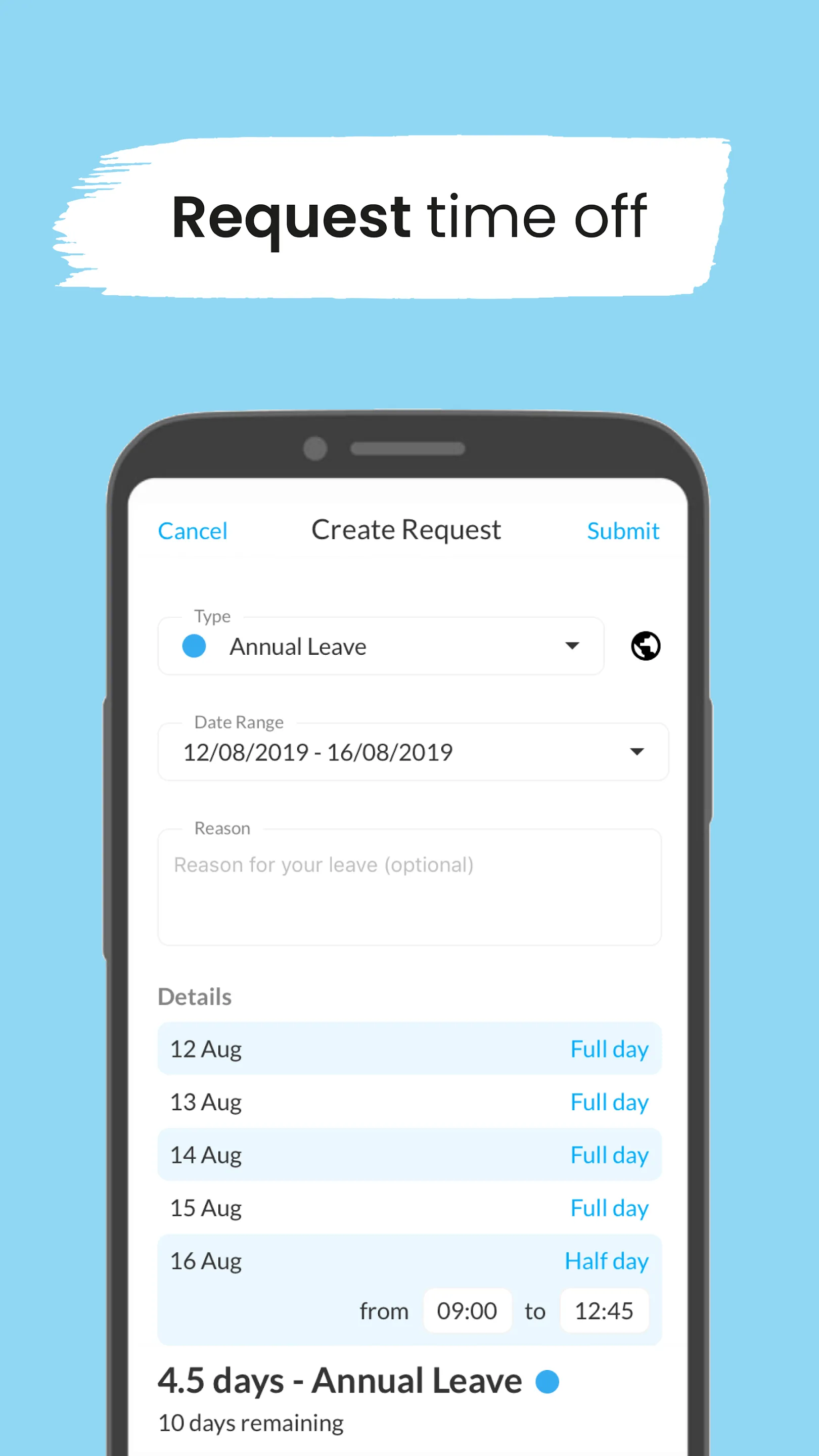 Leave Dates - Staff Planner | Indus Appstore | Screenshot