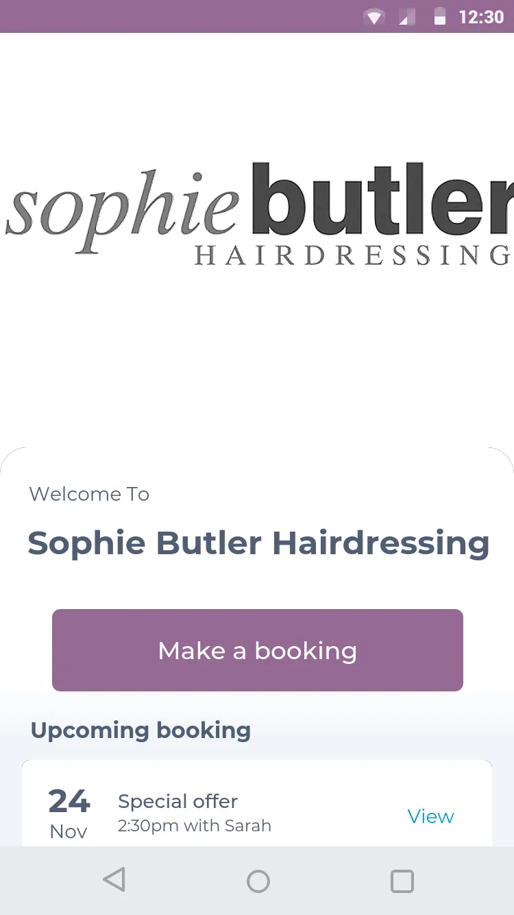 Sophie Butler Hairdressing | Indus Appstore | Screenshot