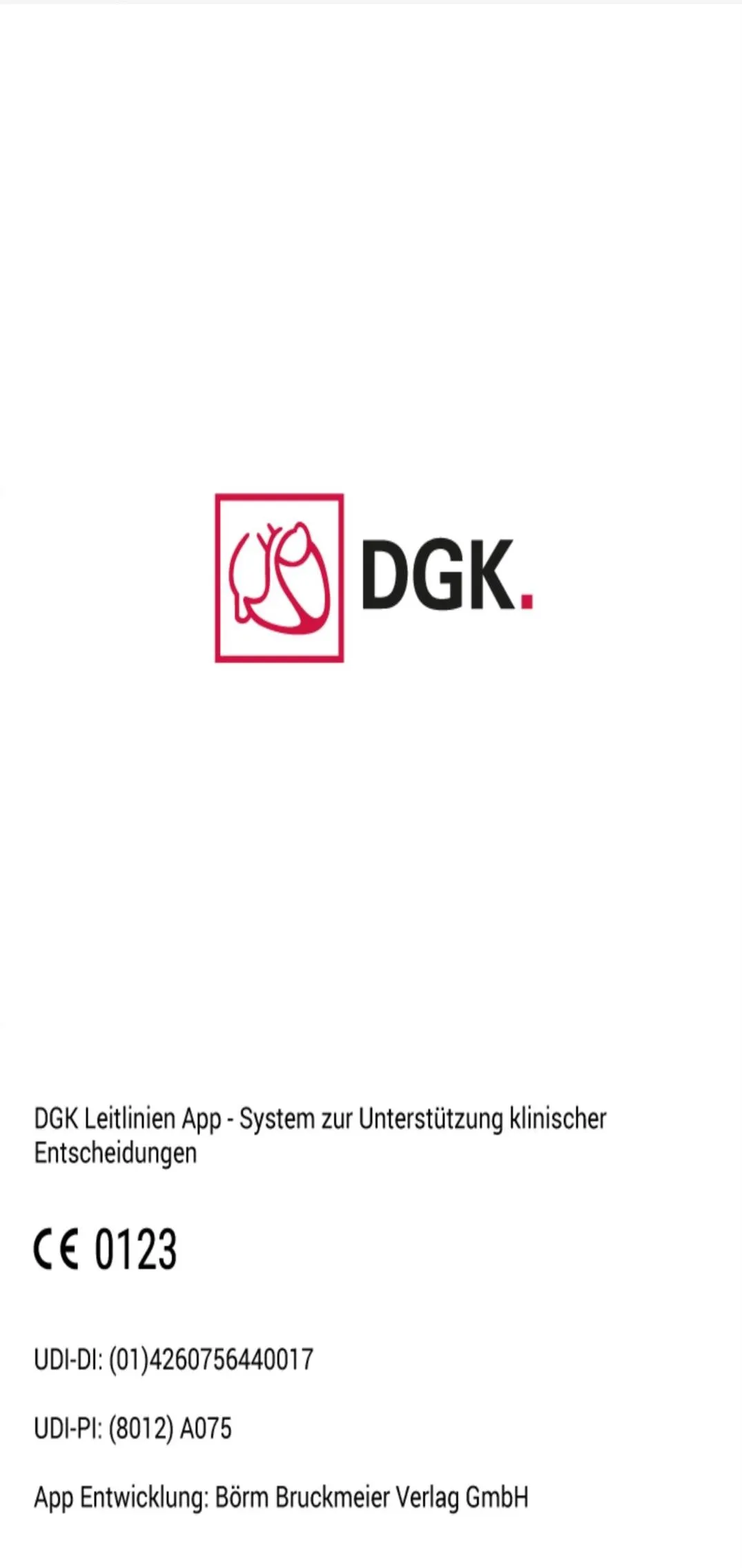 DGK Pocket-Leitlinien | Indus Appstore | Screenshot