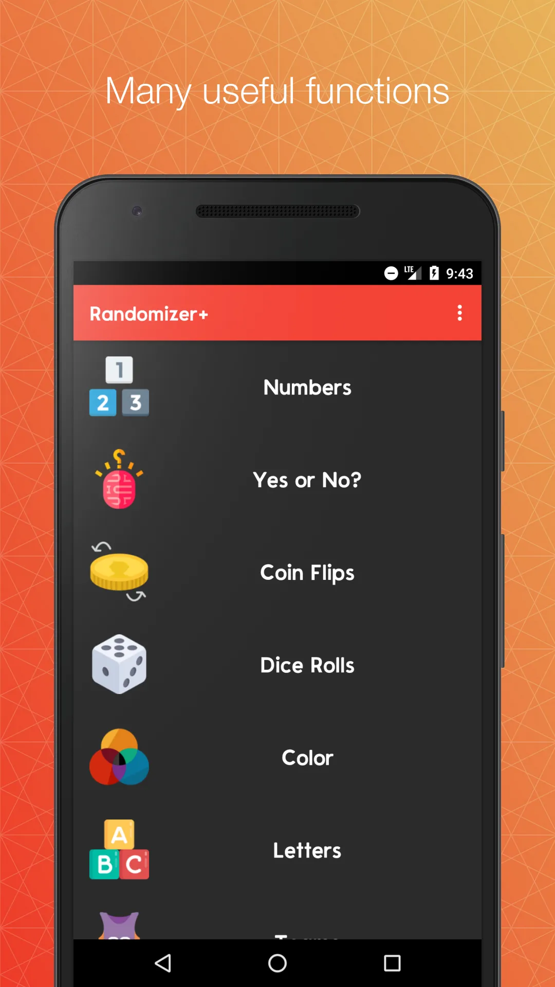 Randomizer+ Random Pick Genera | Indus Appstore | Screenshot