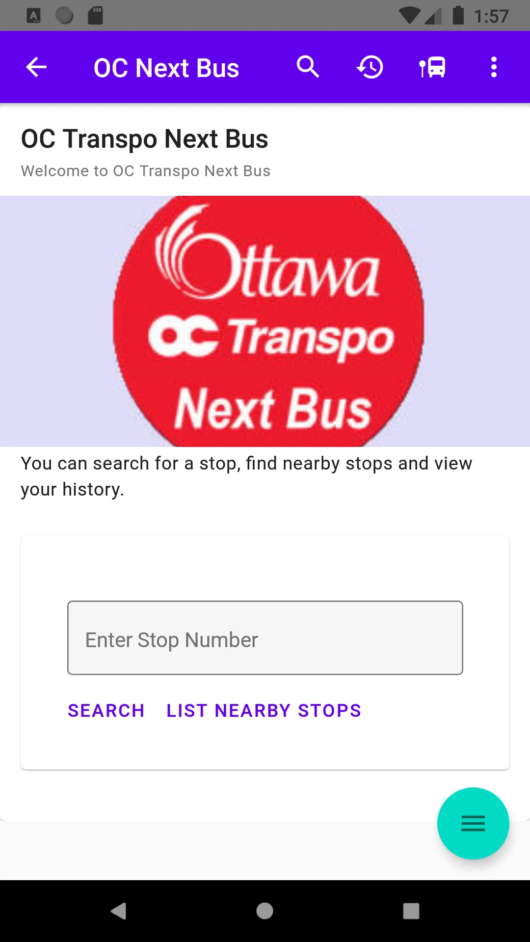 OC Transpo Next Bus | Indus Appstore | Screenshot