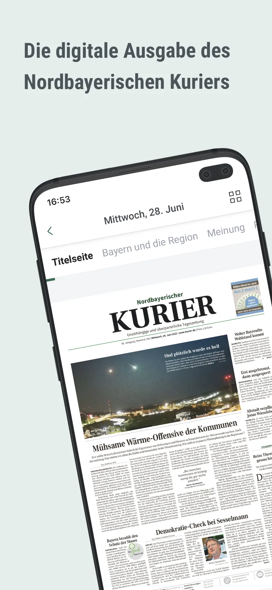 Kurier E-Paper | Indus Appstore | Screenshot