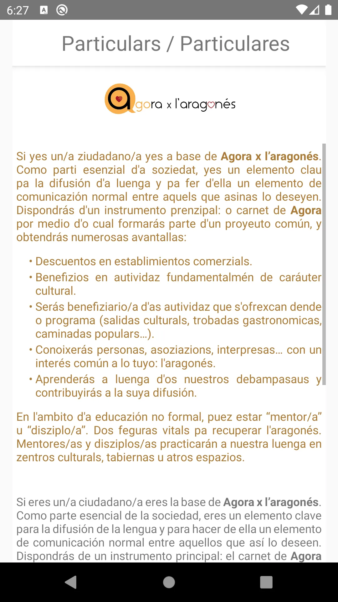 AGORA POR L'ARAGONES | Indus Appstore | Screenshot