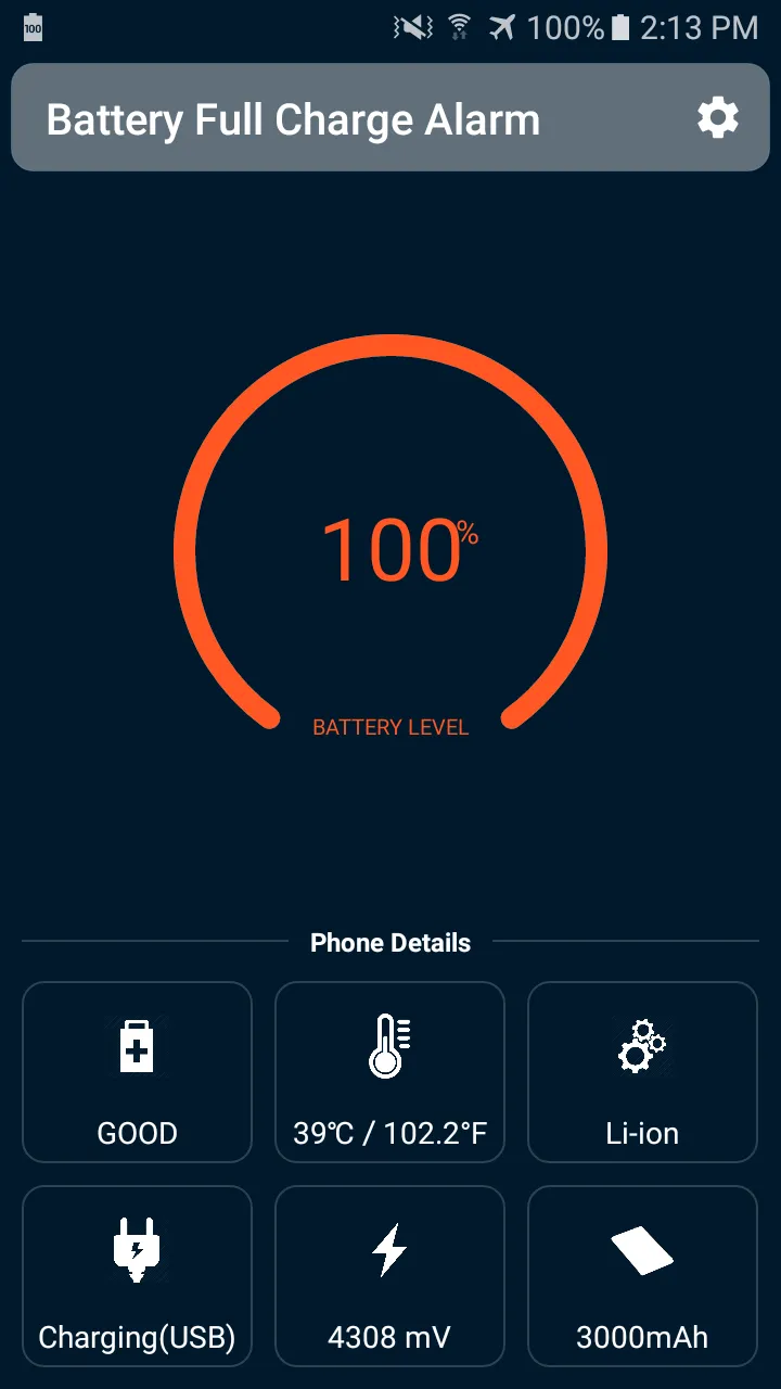 Battery Full Charge Alarm | Indus Appstore | Screenshot