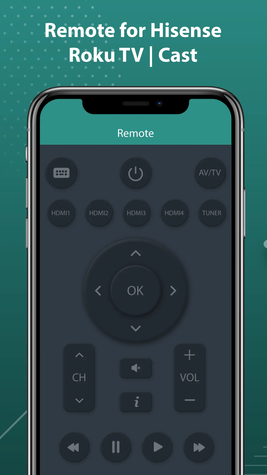 Remote for Hisense Roku TV | Indus Appstore | Screenshot