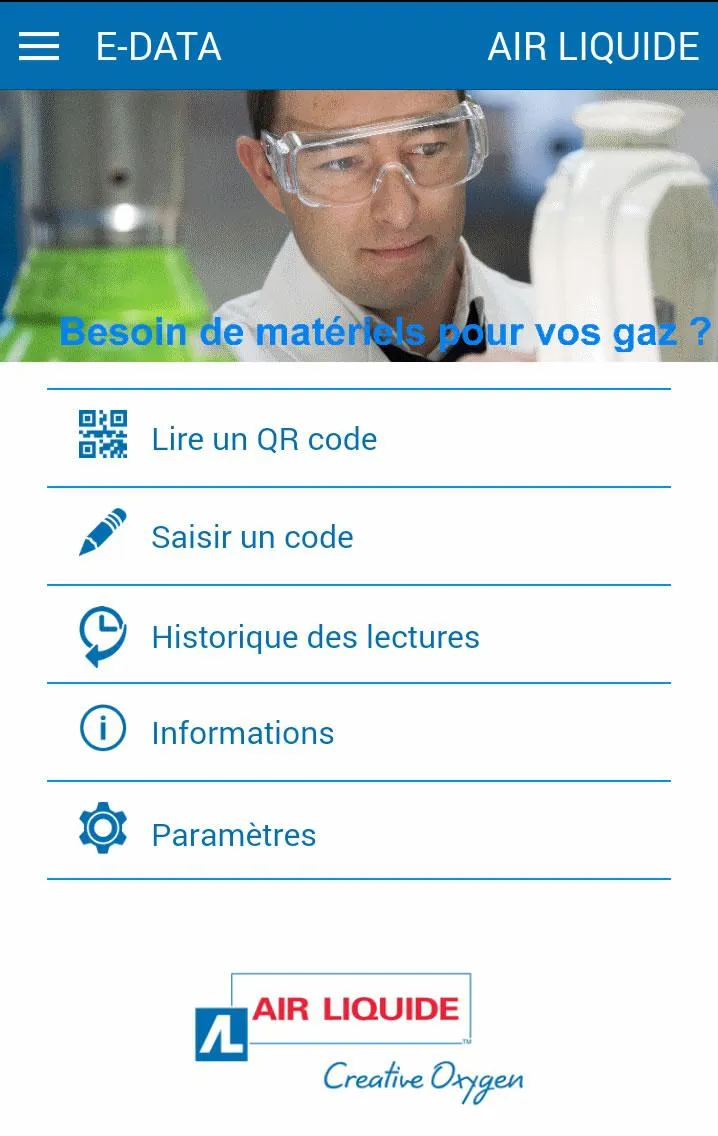 Air Liquide E-Data | Indus Appstore | Screenshot