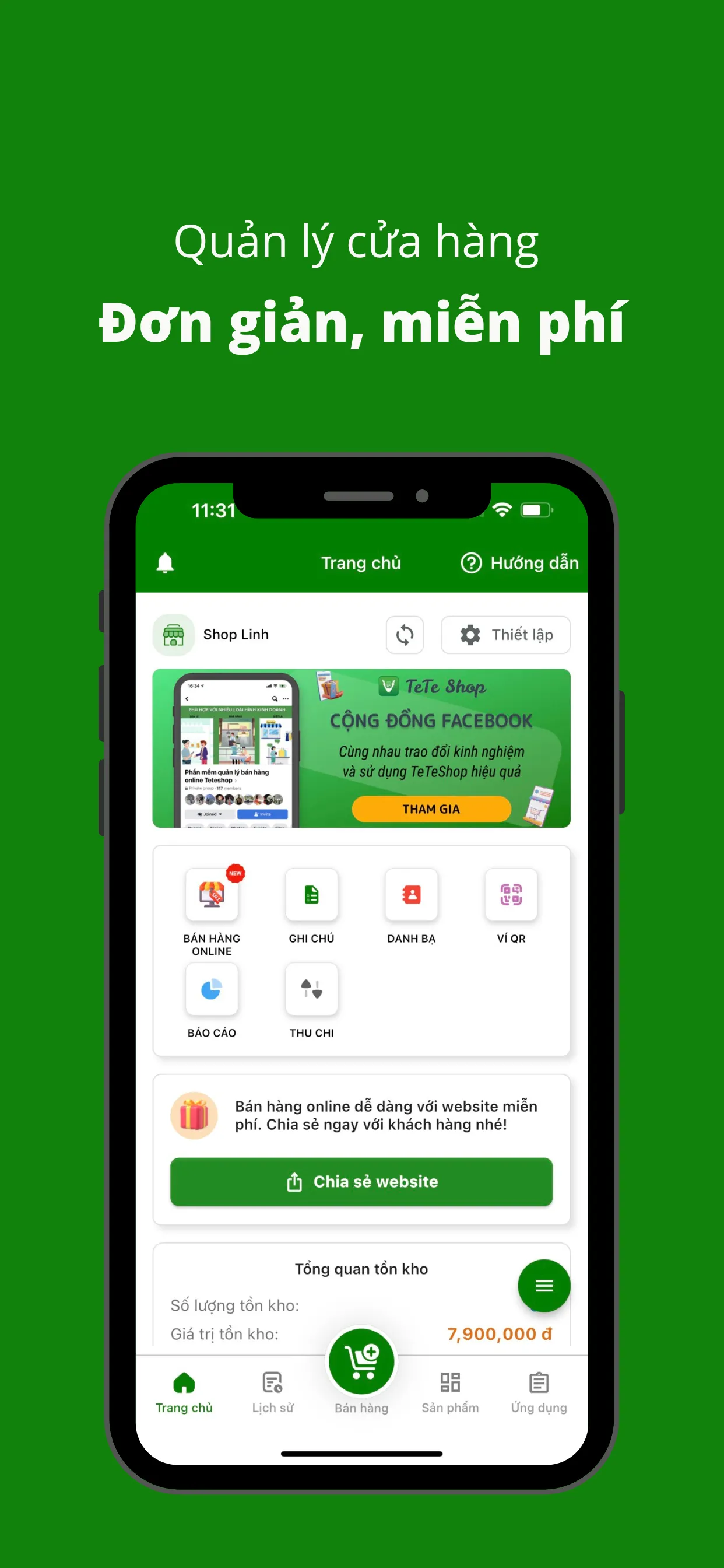 TeteShop - Sổ tay bán hàng 4.0 | Indus Appstore | Screenshot