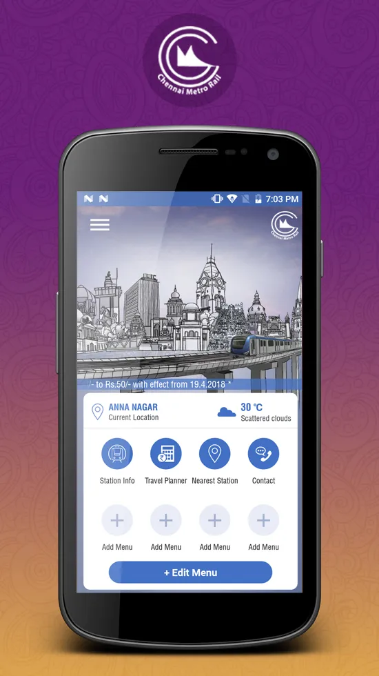 Chennai Metro Rail | Indus Appstore | Screenshot