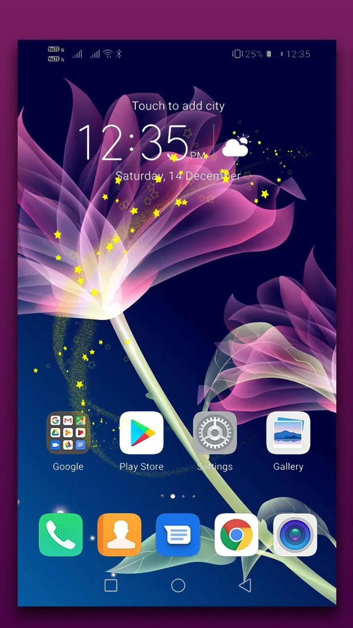 Neon Flowers Live Wallpaper | Indus Appstore | Screenshot