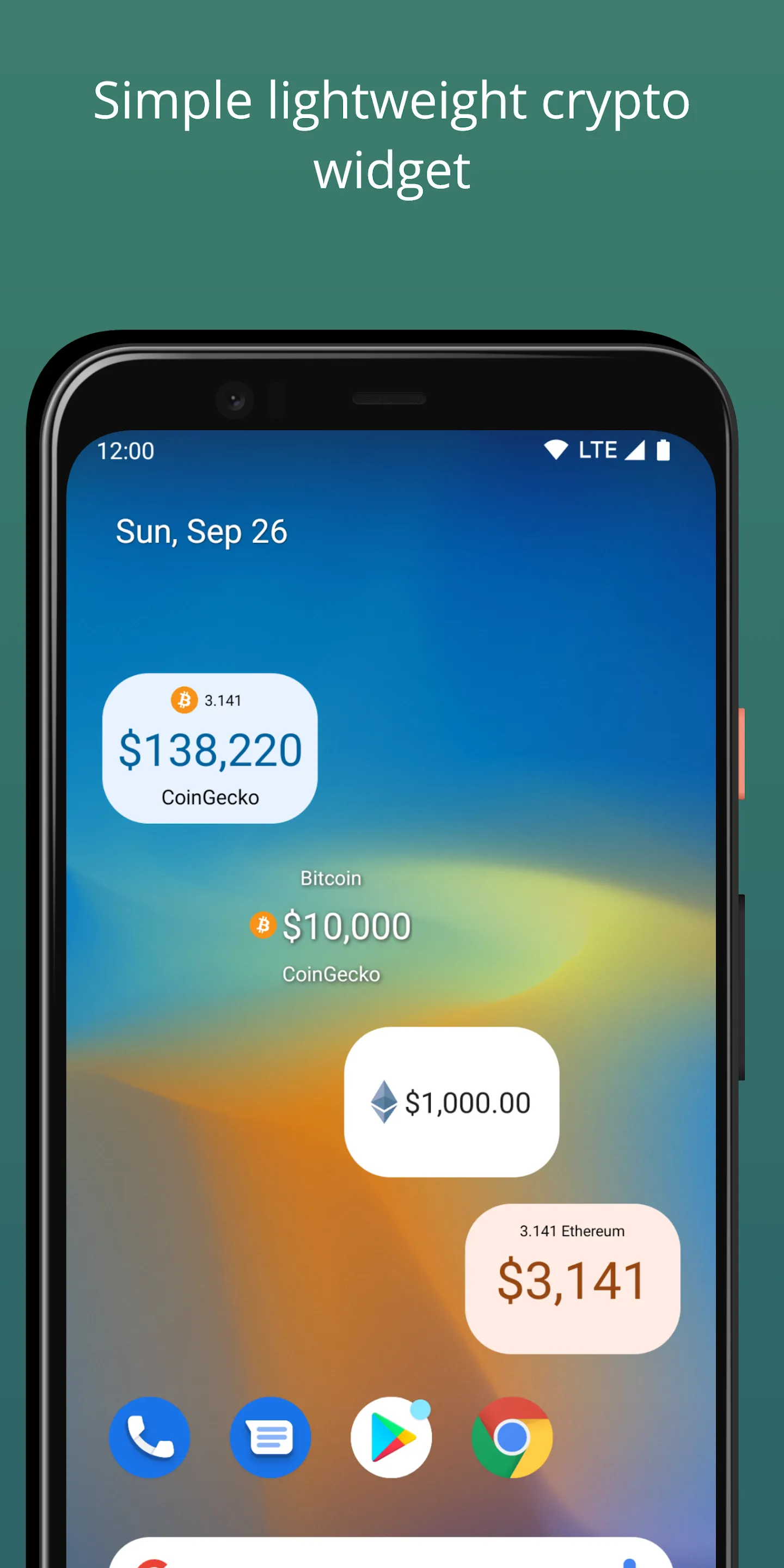 Simple Crypto Widget | Indus Appstore | Screenshot