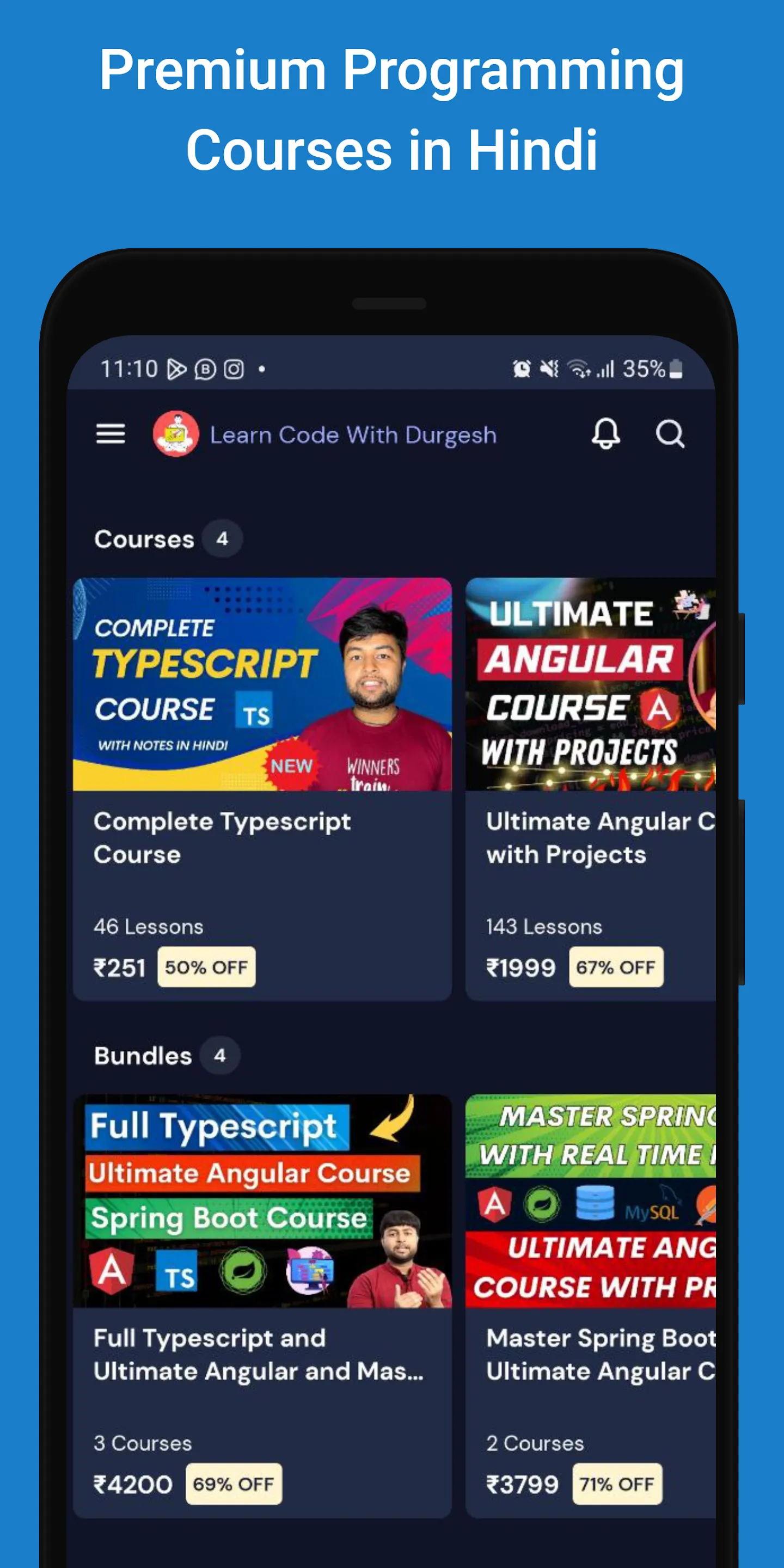 Learn Code With Durgesh | Indus Appstore | Screenshot