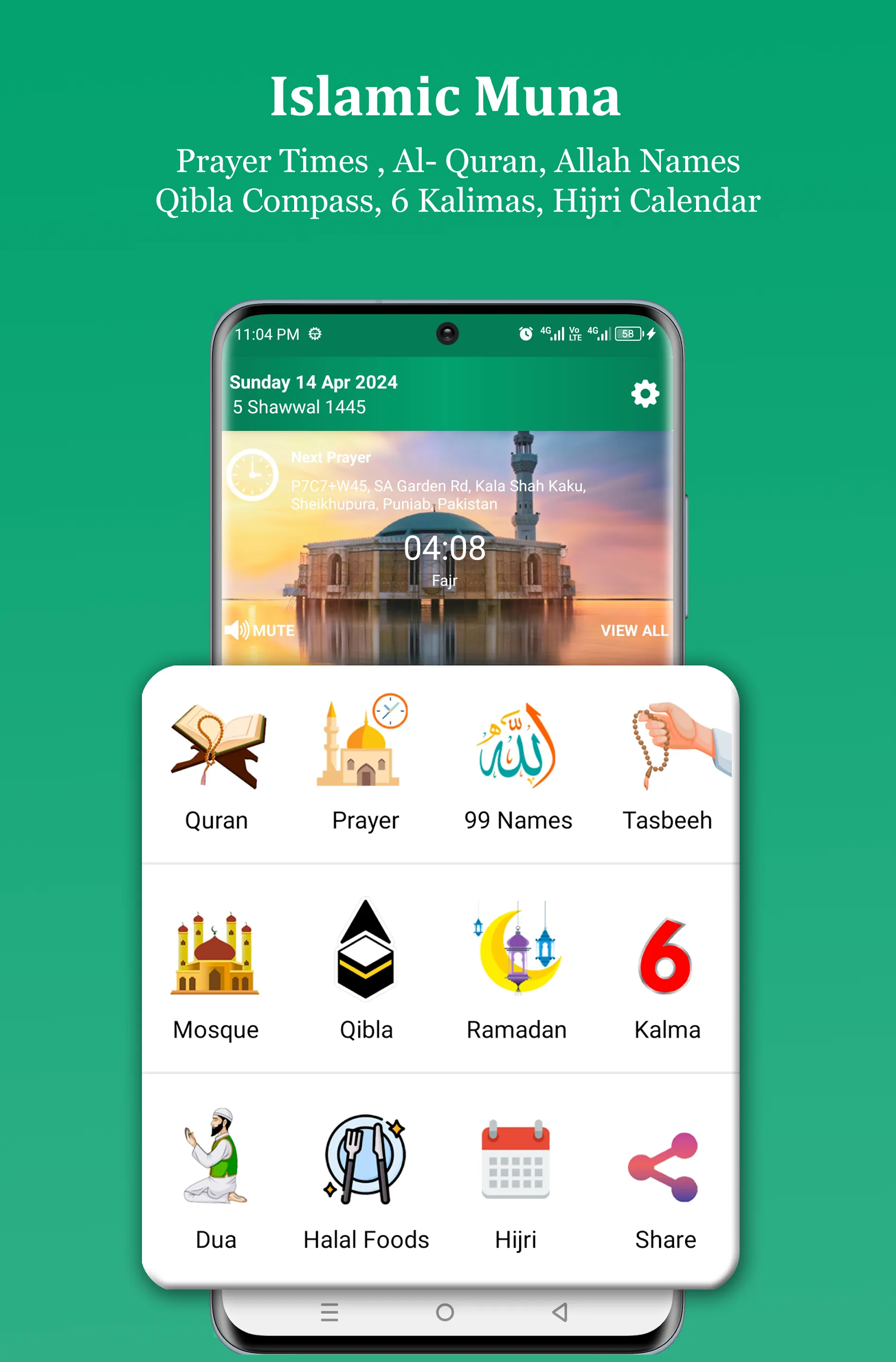 Islamic Muna Prayer Time Quran | Indus Appstore | Screenshot