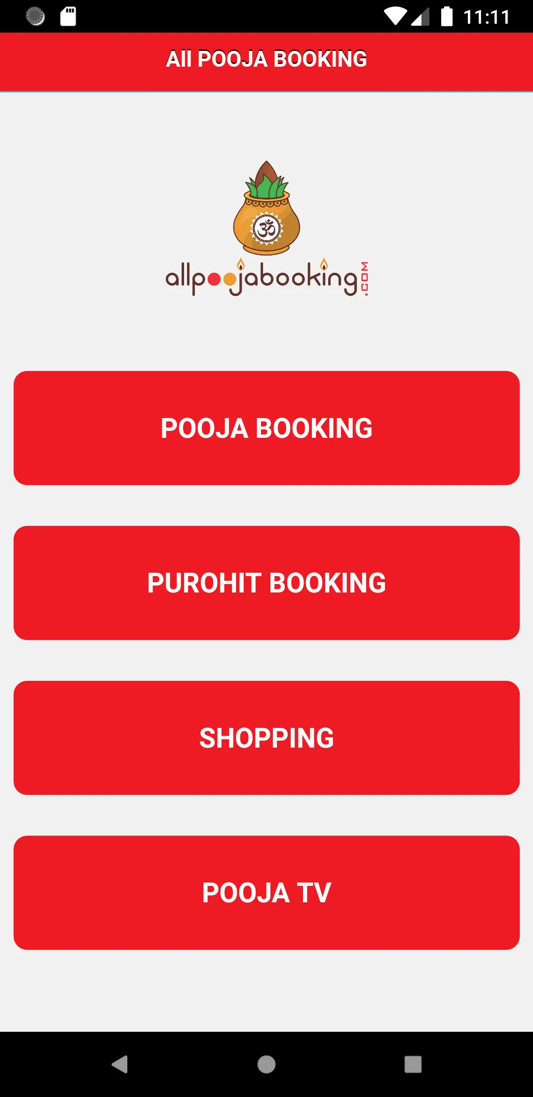 All Pooja Booking | Indus Appstore | Screenshot